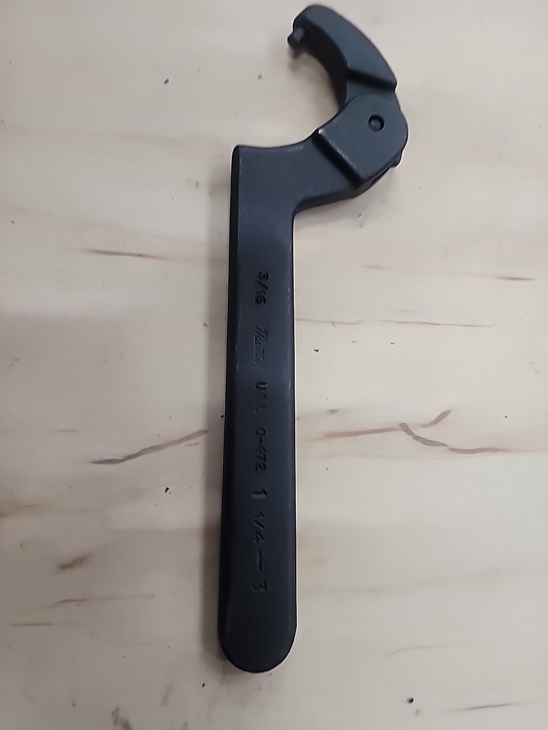 Martin Tools Adjustable Pin Spanner Wrenches, 3 Inches Opening, 3/16 Inch Pin