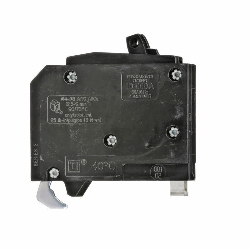 Square D QOT2020 (2)-20 Amp Single Pole Tandem Twin Circuit Breakers w/ Hook
