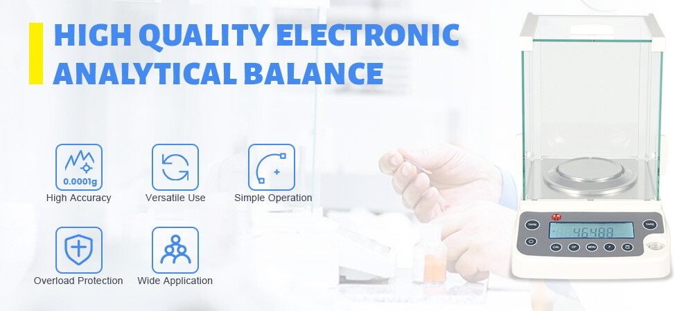 120 x 0.0001g 0.1mg Digital Electronic Analytical Balance Precision Lab Scale