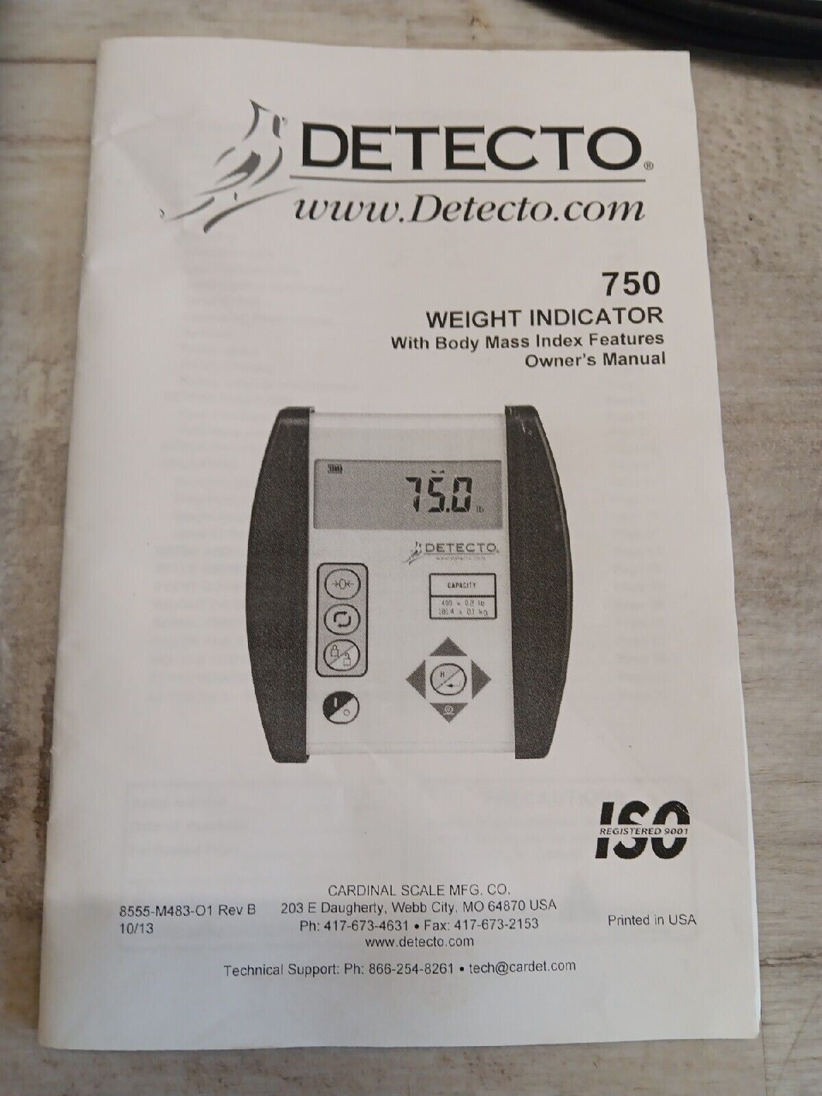✅Detecto DR400-750 Portable Home Healthcare Gym Scale 400 lb x 0.2 lb with BMI
