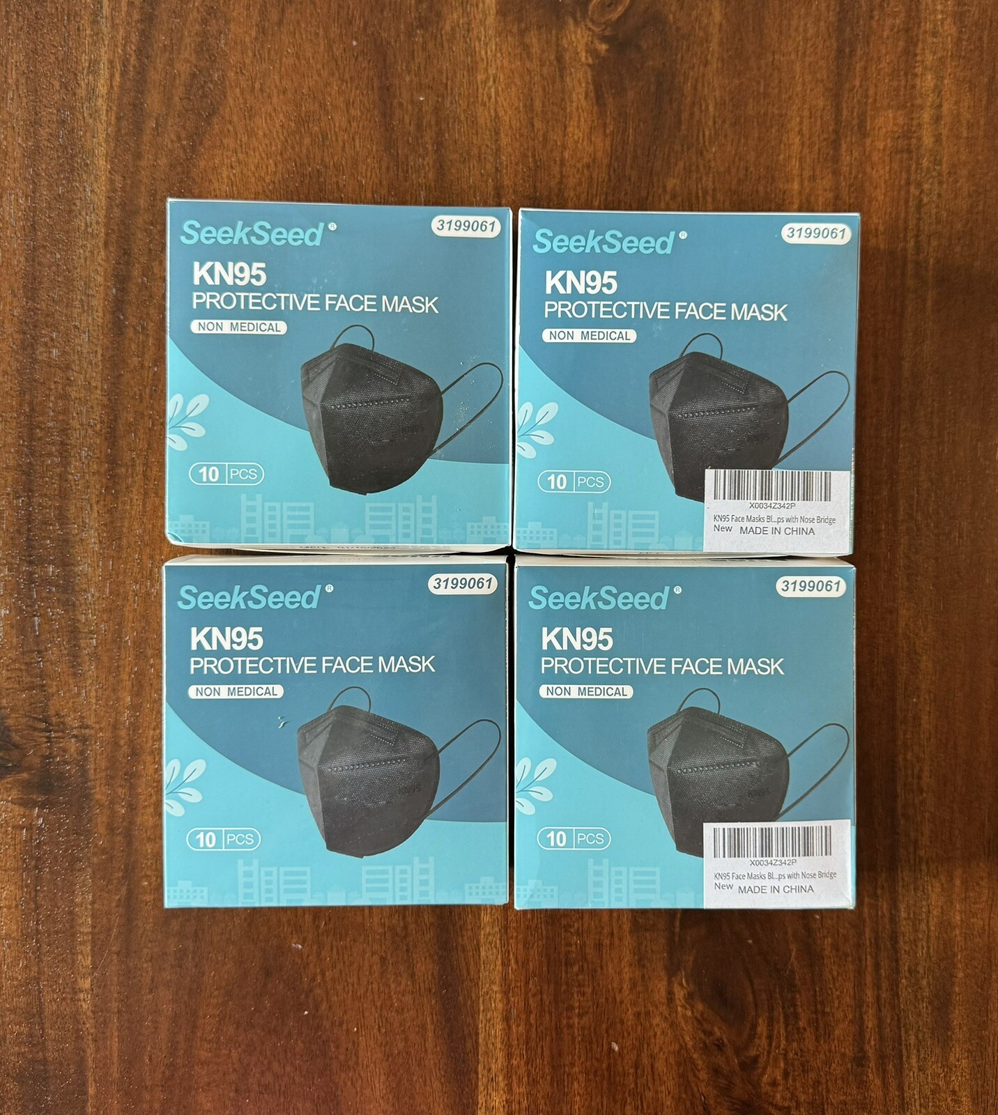 40pcs KN95 Protective Face Mask Non Medical Black Expired On 01/14/2024