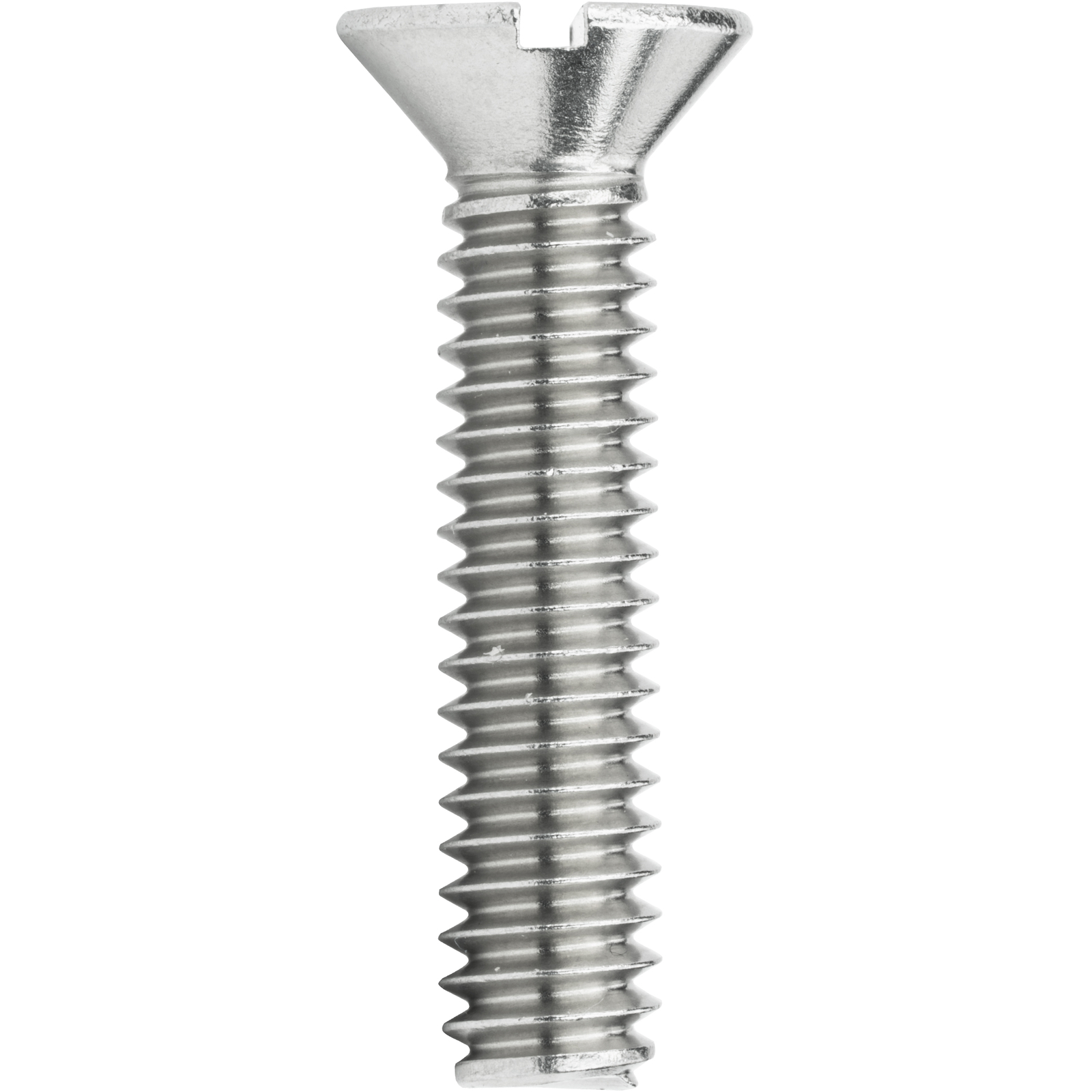 3/8-16 Flat Head Countersink Machine Screws Slotted Drive Stainless All Sizes