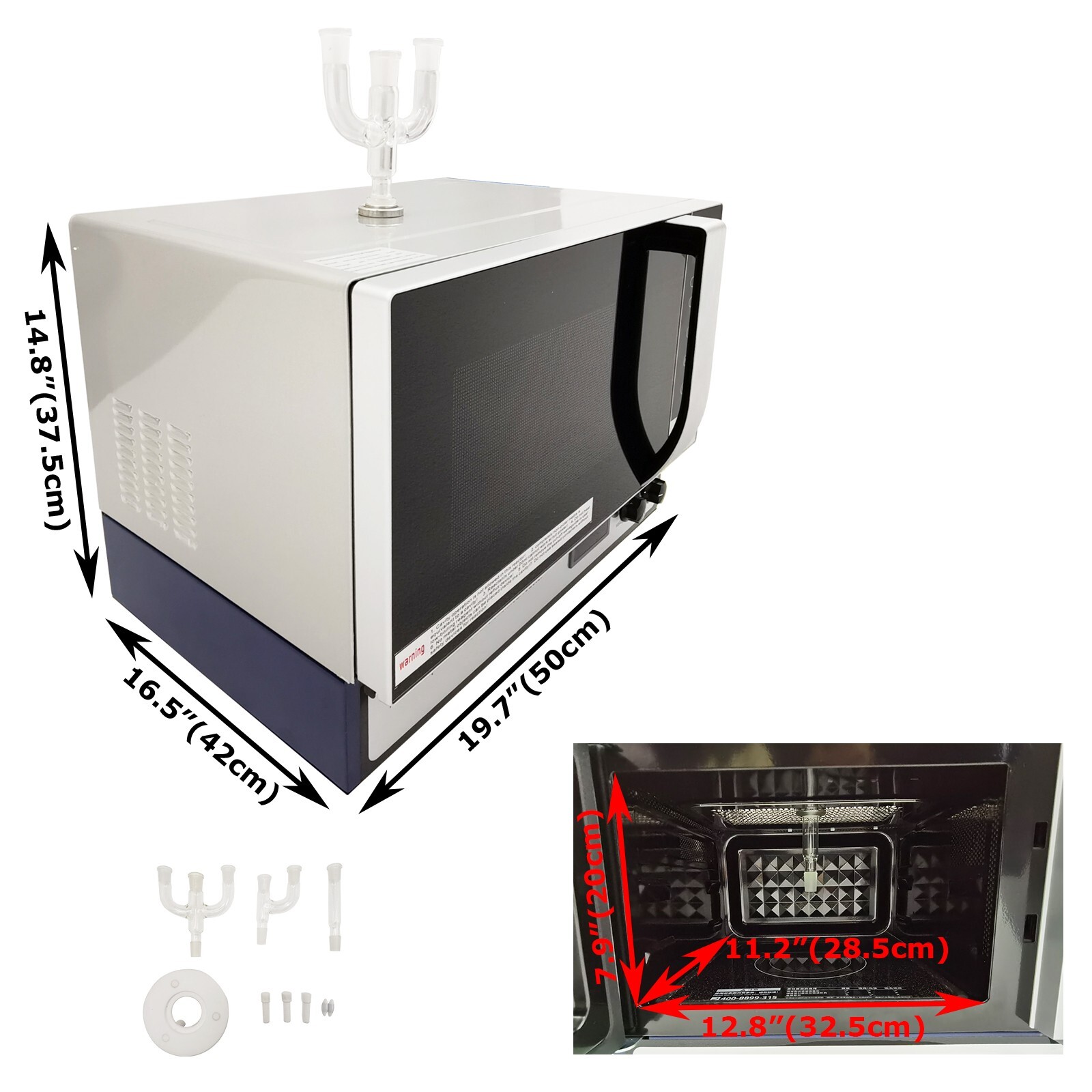 220V WBFY-205 Lab Microwave Chemical Reactor Continuous Wave Chemical Reactor