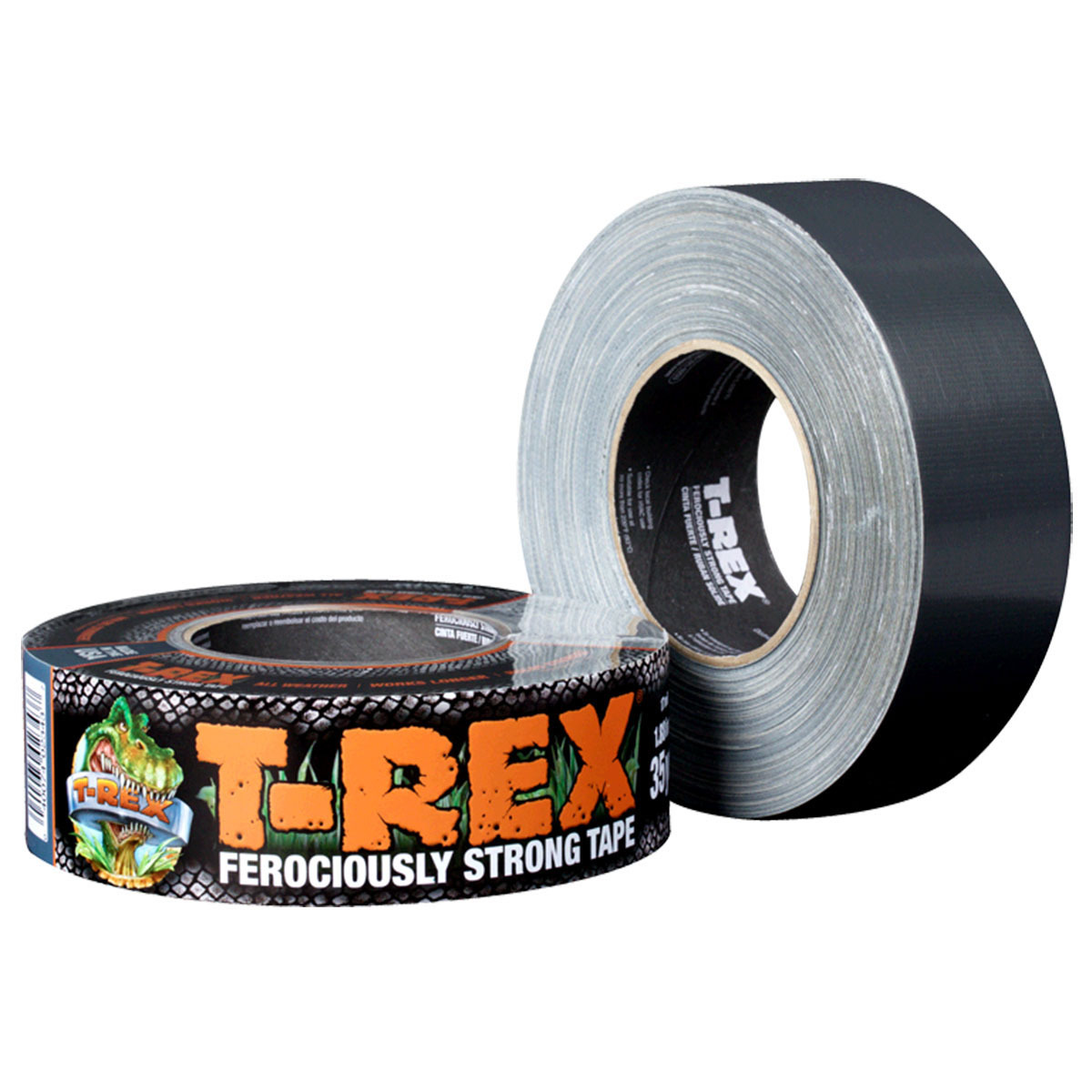 T-Rex Ferociously Strong Duct Tapes – 1″ to 2.83″ Widths – Grey & White Options