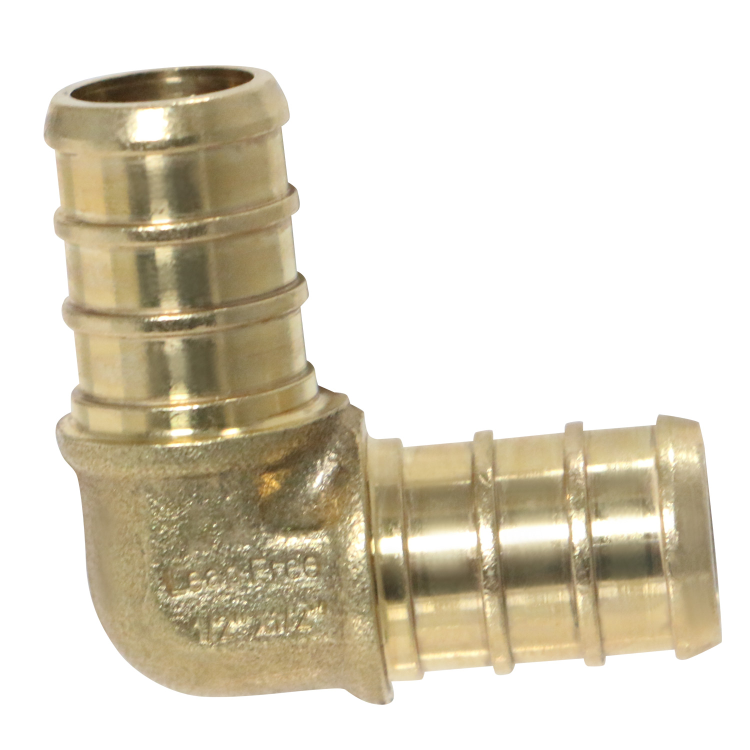 5 Pcs XFITTING 1/2″ PEX ELBOW – BRASS CRIMP FITTINGS (LEAD-FREE)