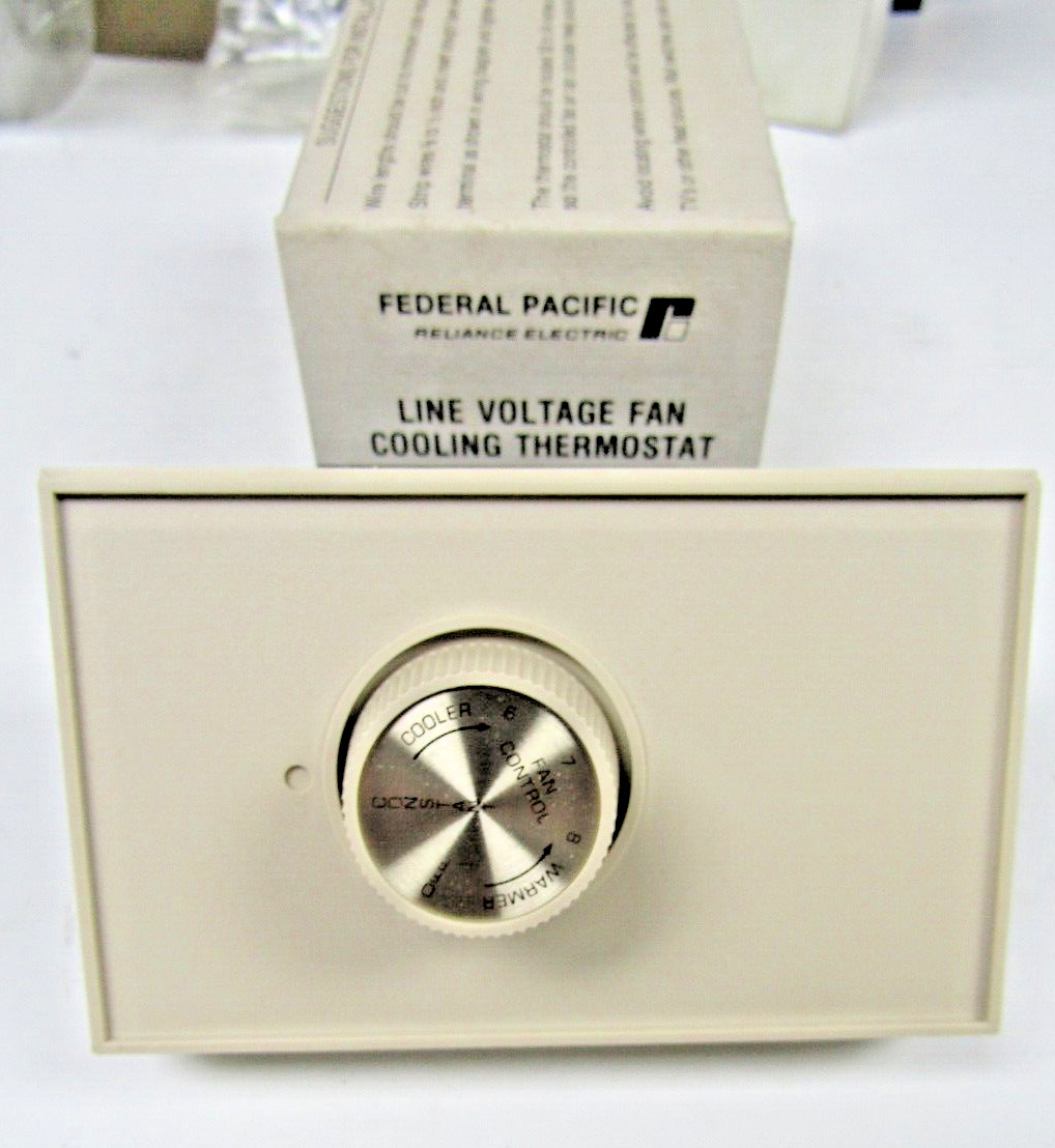 ✌NEW FEDERAL PACIFIC RELIANCE ELECTRIC LINE VOLTAGE FAN COOLING THERMOSTAT PMF-1