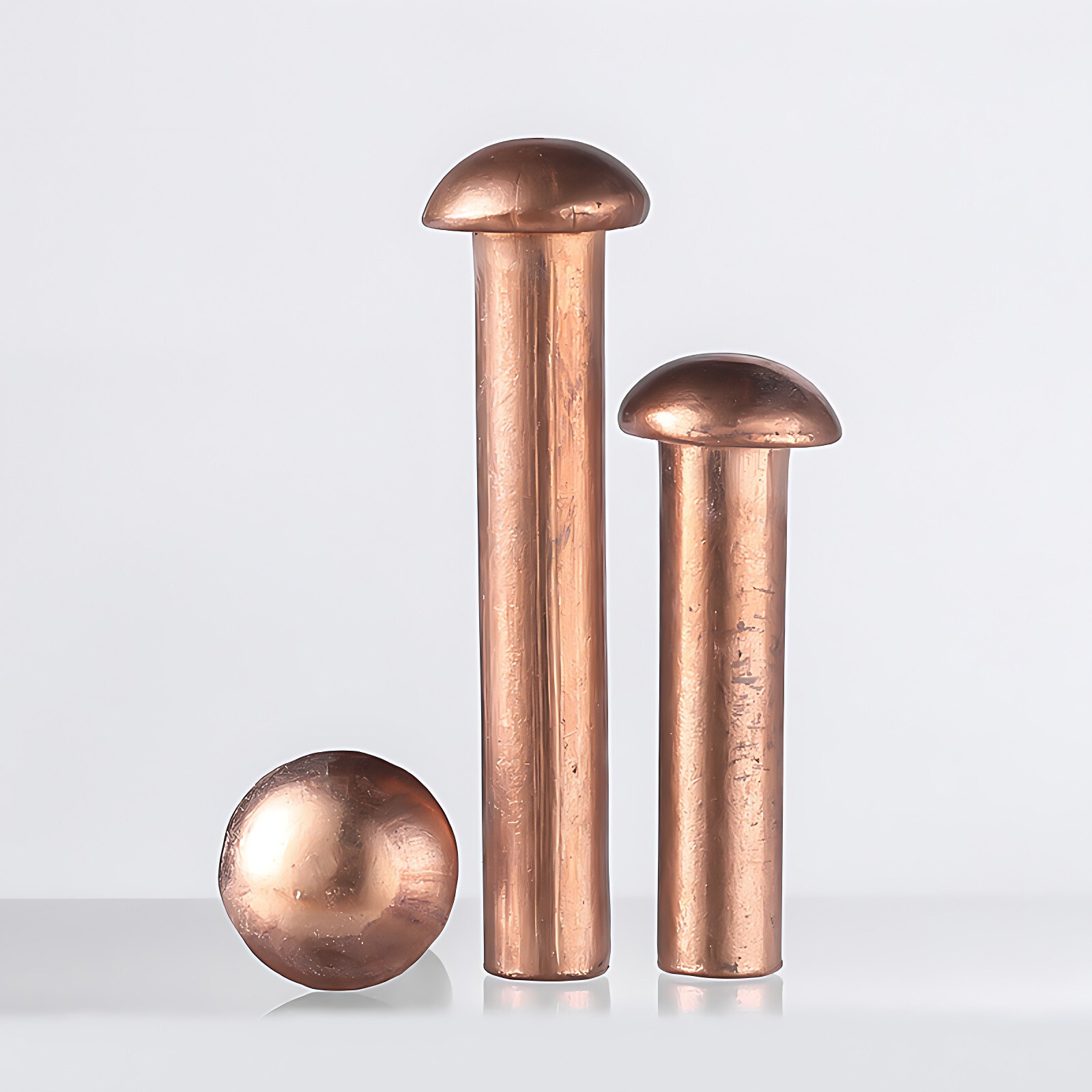 Solid Copper Round Pan Head Rivets DIN 660 M1.5 M2 M2.5 M3 ~ M8 Nut Hammer Rivet
