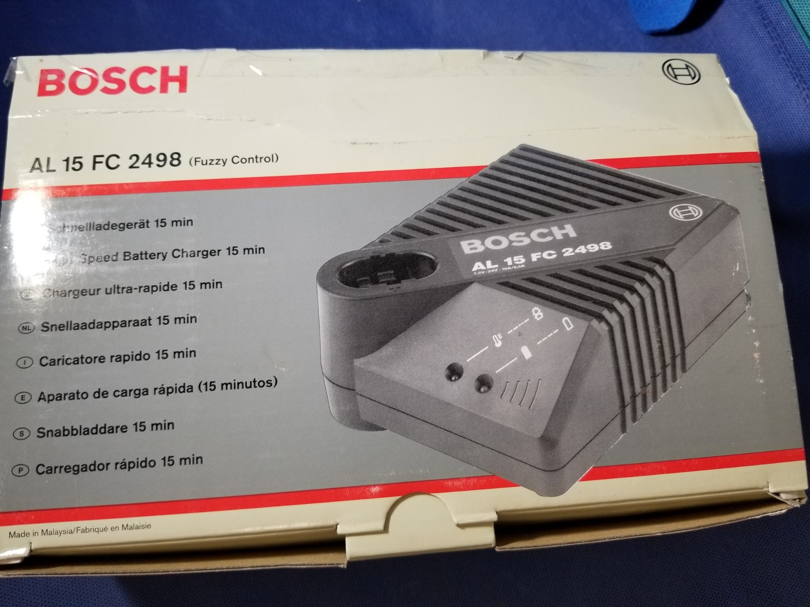 NEW BOSCH BC016 BATTERY CHARGER 15MIN 10AMP 7.2V-14.4V AL 15 FC 2398