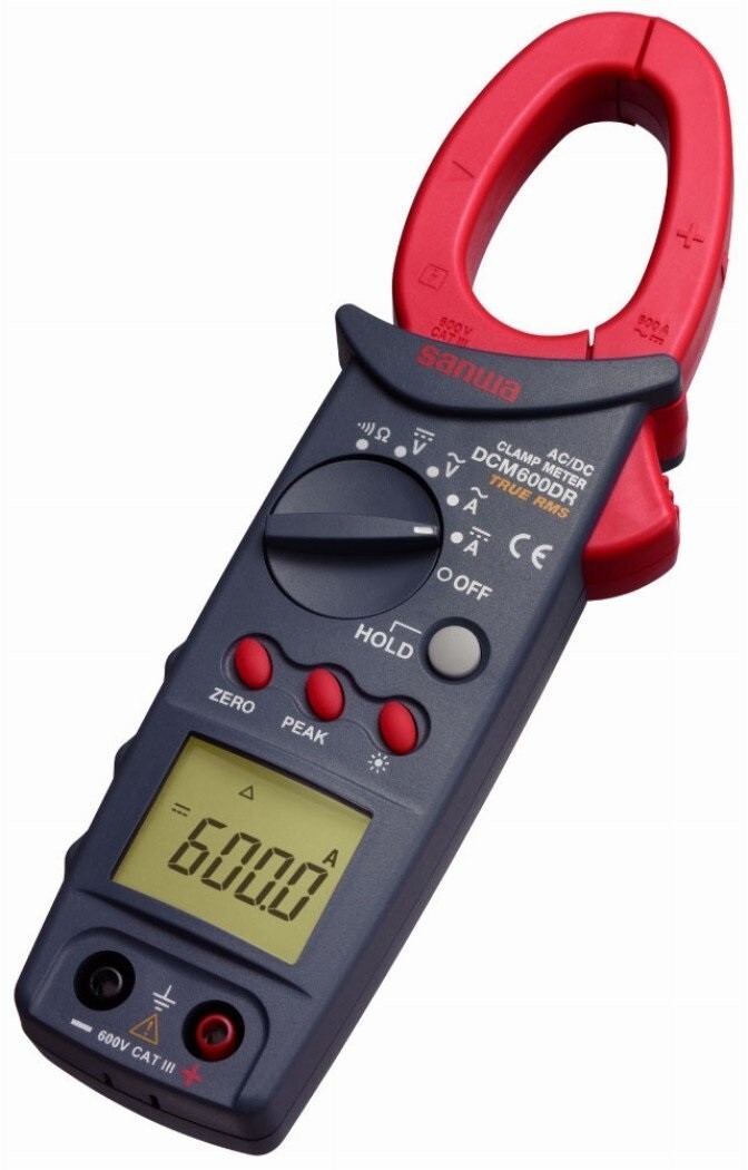 SANWA DIGITAL CLAMP METER (AC/DC600.0A) DCM600DR