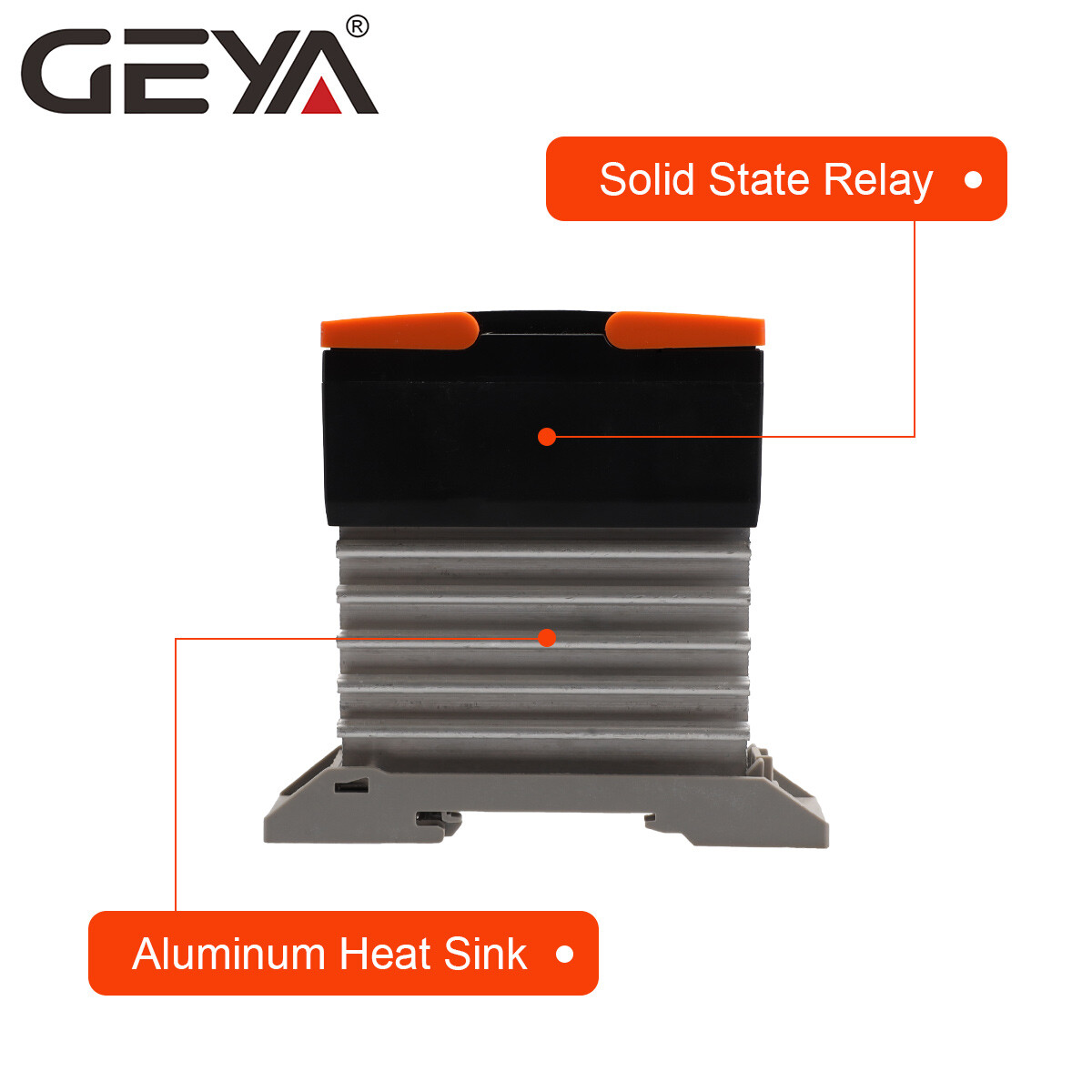 GEYA SSR-10/25/40A Solid State Relay DC-AC DC-DC AC-AC Single Phase&Heat Sink