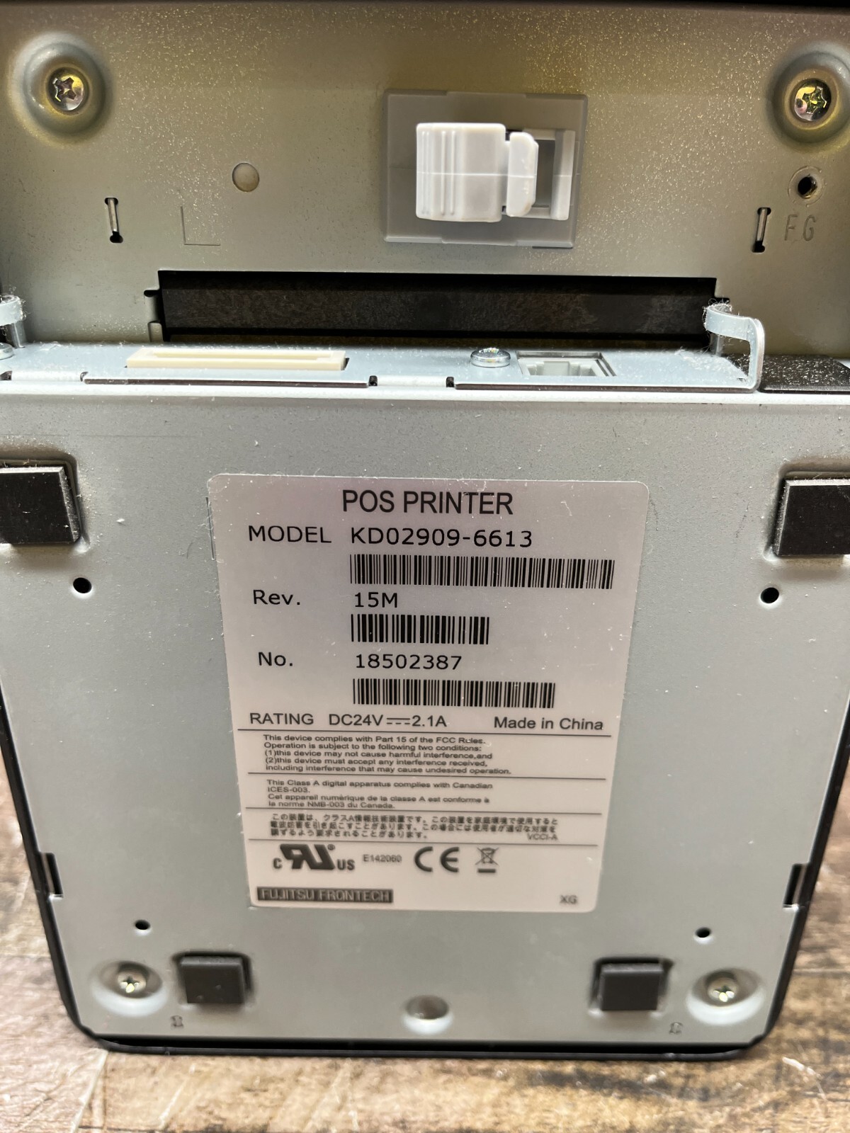 Fujitsu CT11 Thermal POS Receipt Printer KD02909-6613