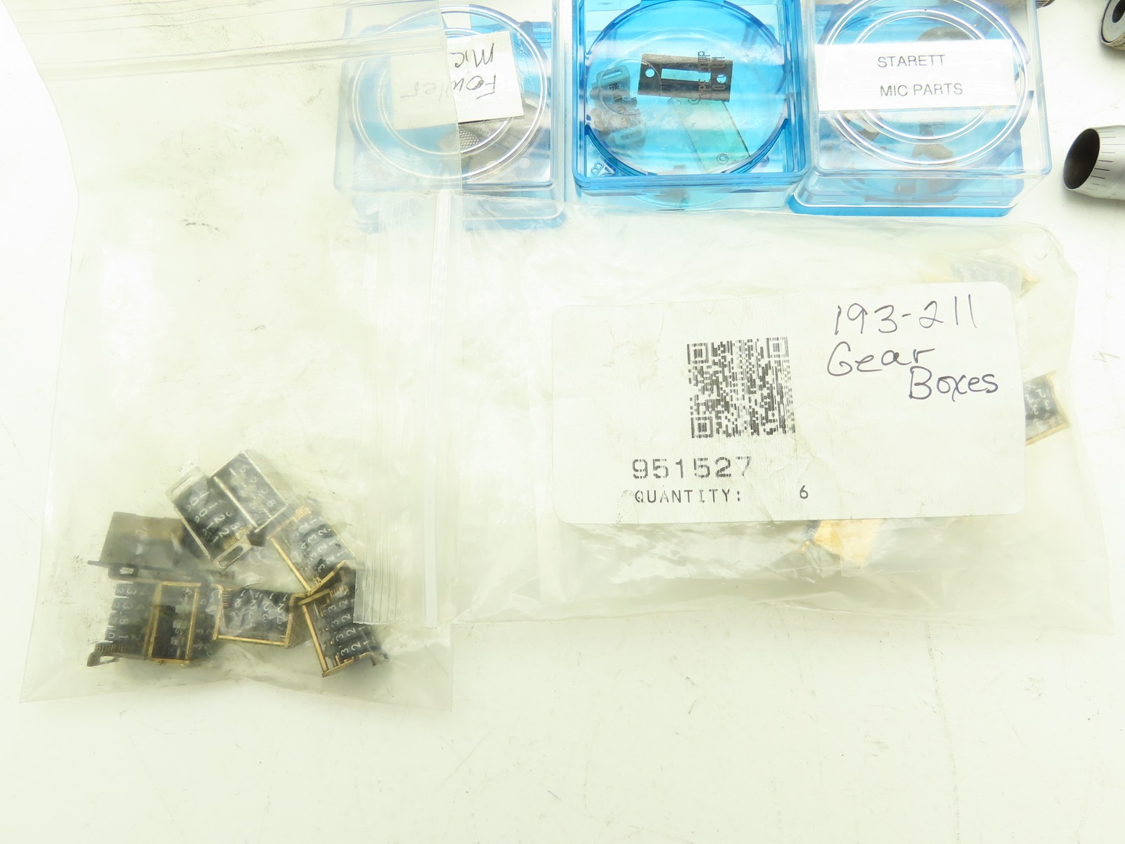 Mitutoyo Micrometer Gage Ratchet Stop Digit Counter Replacement Parts Mixed Lot