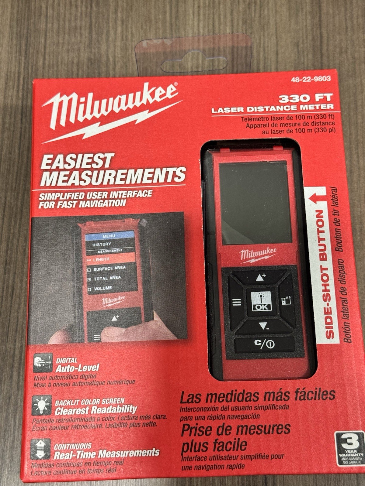 MILWAUKEE 48-22-9803 330′ Laser Distance Meter