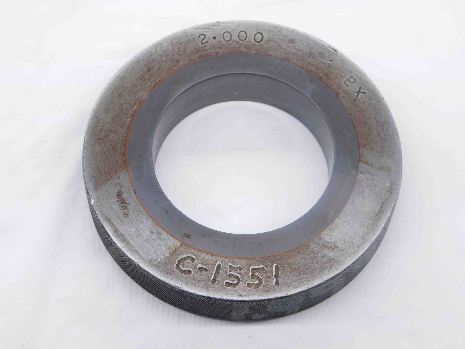 2.0000 CLASS X CARBIDE MASTER PLAIN BORE RING GAGE ONSIZE 2.0 50.800 mm 2.000