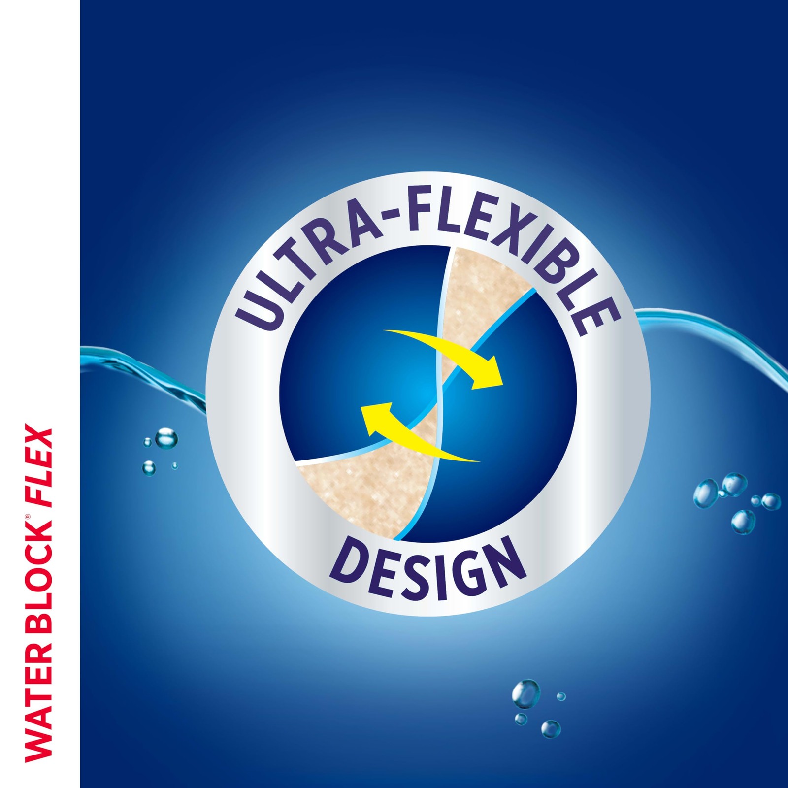 Band-Aid Brand Water Block Flex 100% Waterproof Adhesive Bandages for 7 Count