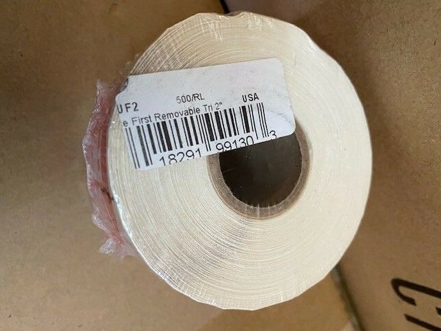 Use First Removable Label, 2 inch – 500 Count Roll – BUY MORE & SAVE 15% !!