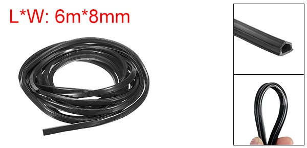 Aluminum Profile Slot Cover Flat Seal Black 6M 8mm 3030 4040 Series