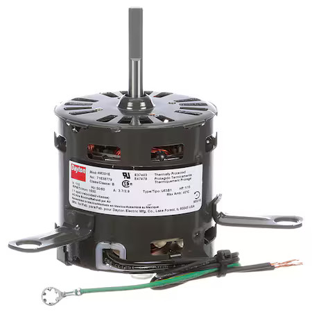 Dayton 71638779M Hvac Motor, 1/15 Hp, 1550 Rpm, 115V, 3.3