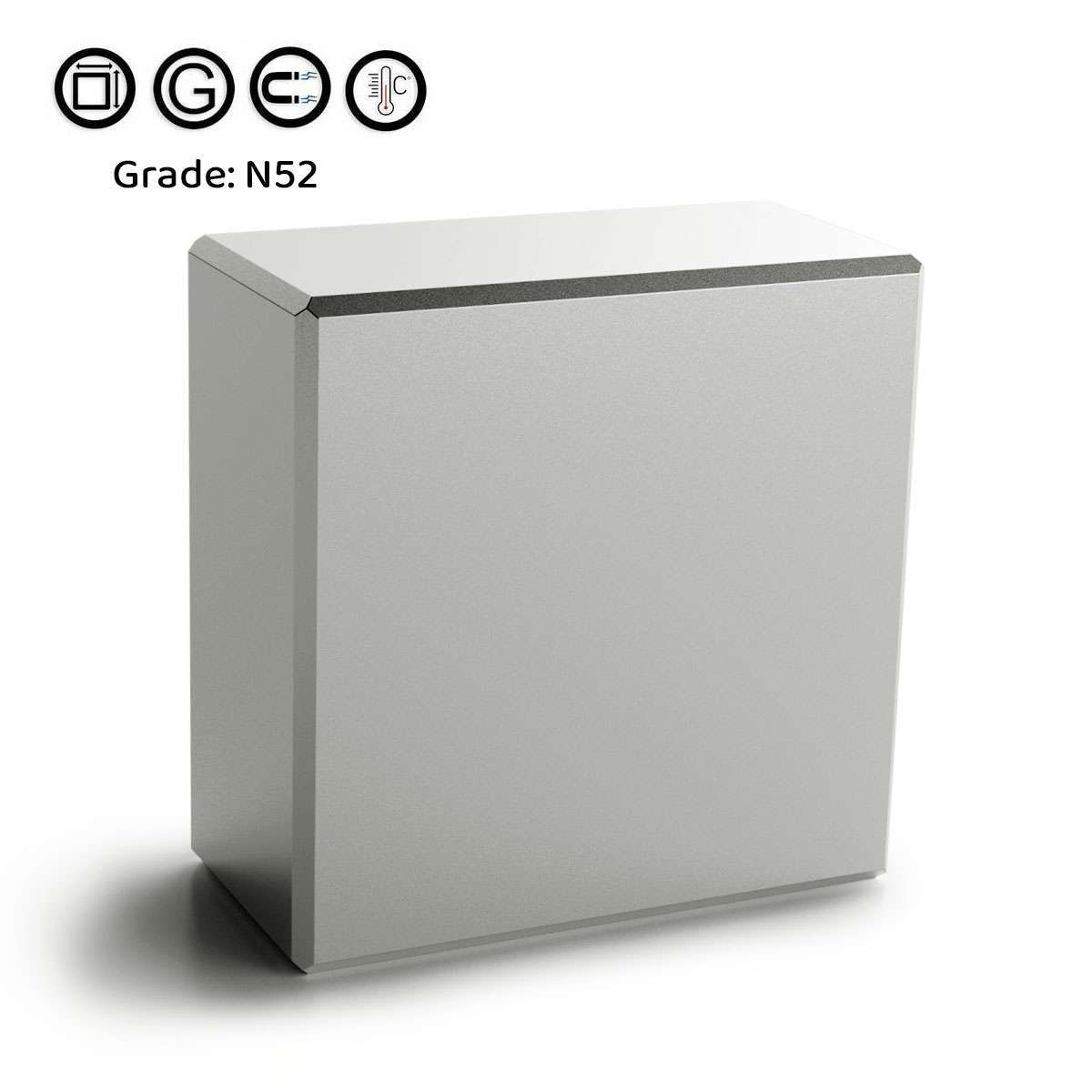 1/2/3pcs N52 Large 40x40x20mm Neodymium Rare Earth Magnet Big Super Strong