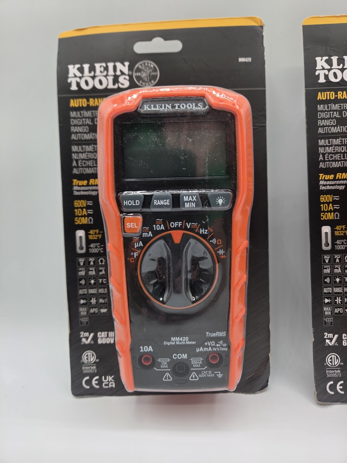 Klein Tools MM420 True RMS Digital Multimeter Auto-Ranging w/Test Leads **NEW**
