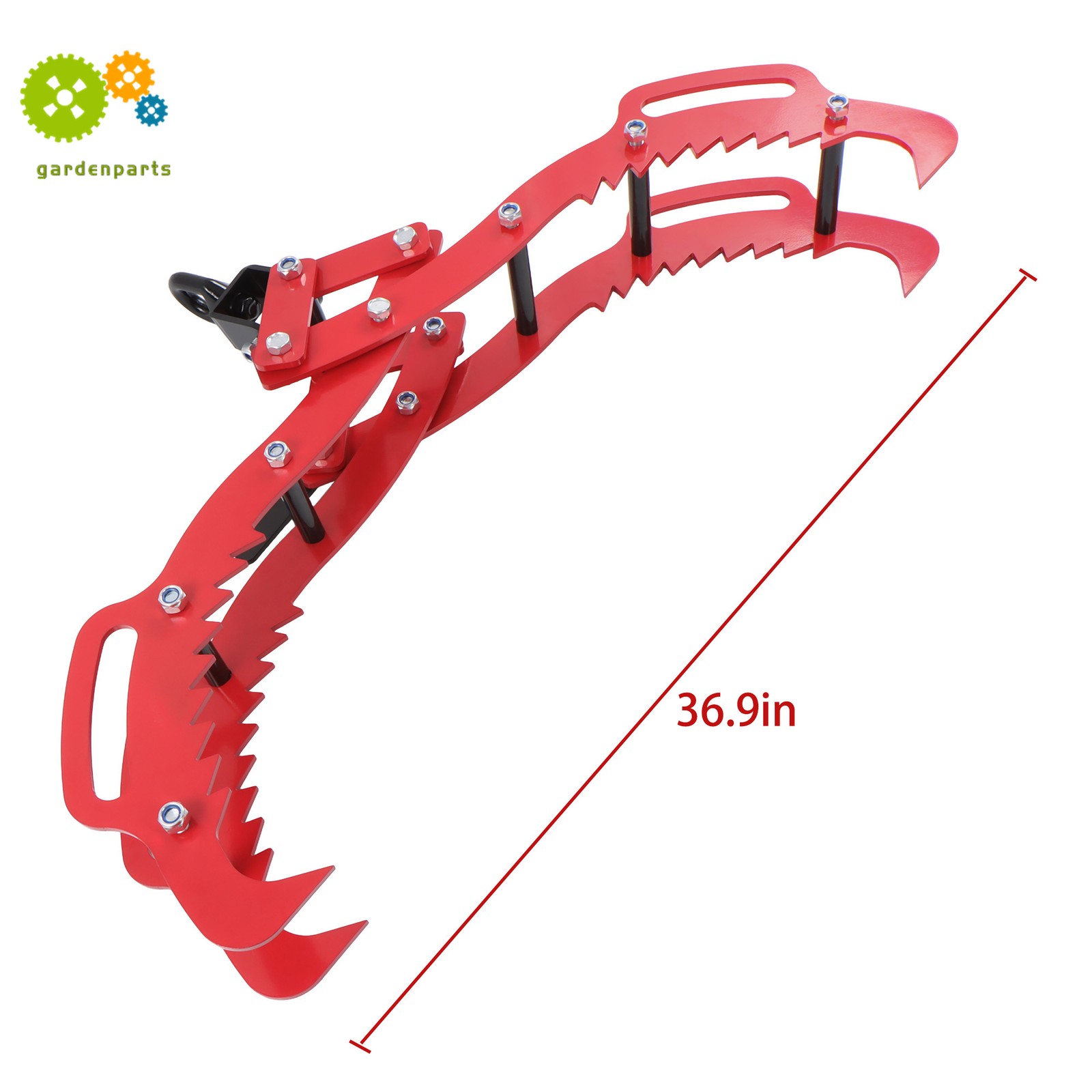 36inch Log Lifting Tongs Log Grapple Hook 4 Claw Fits For Tractor Logging Tongs