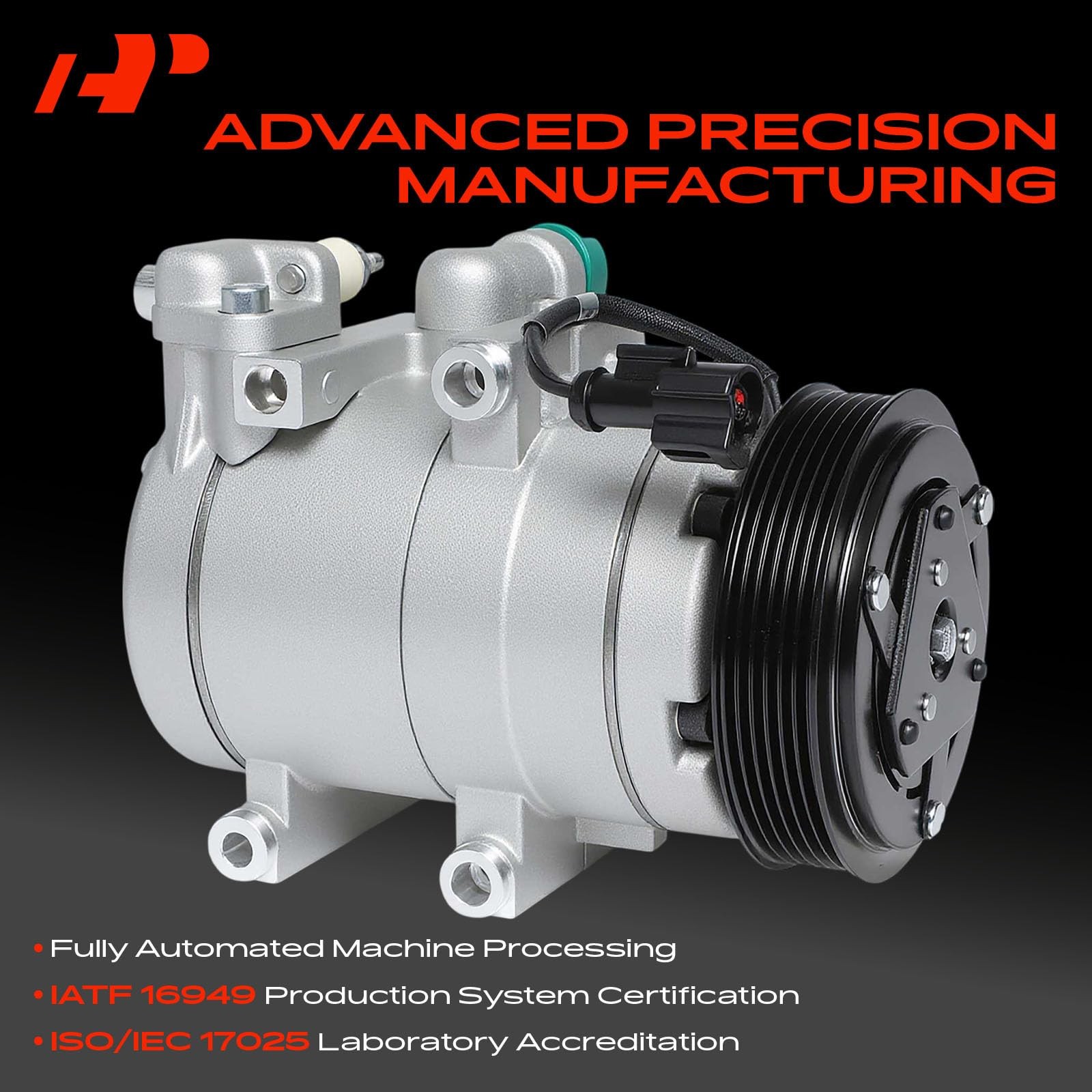 AC Compressor with Clutch Compatible with Ford & Mercury & Mazda