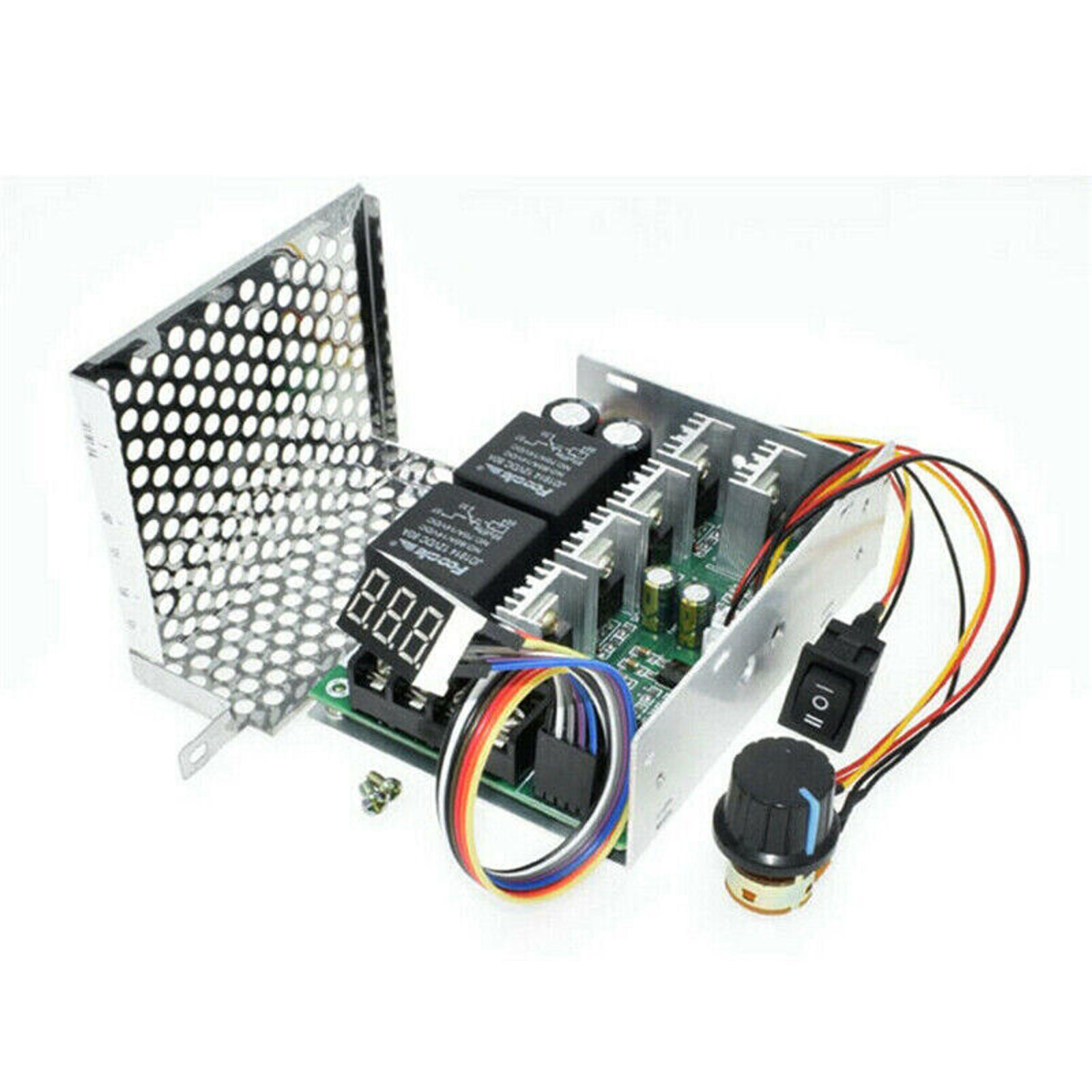 DC 10-55V 12V 24V 48V 60A PWM DC Motor Speed Controller CW CCW Reversible Switch