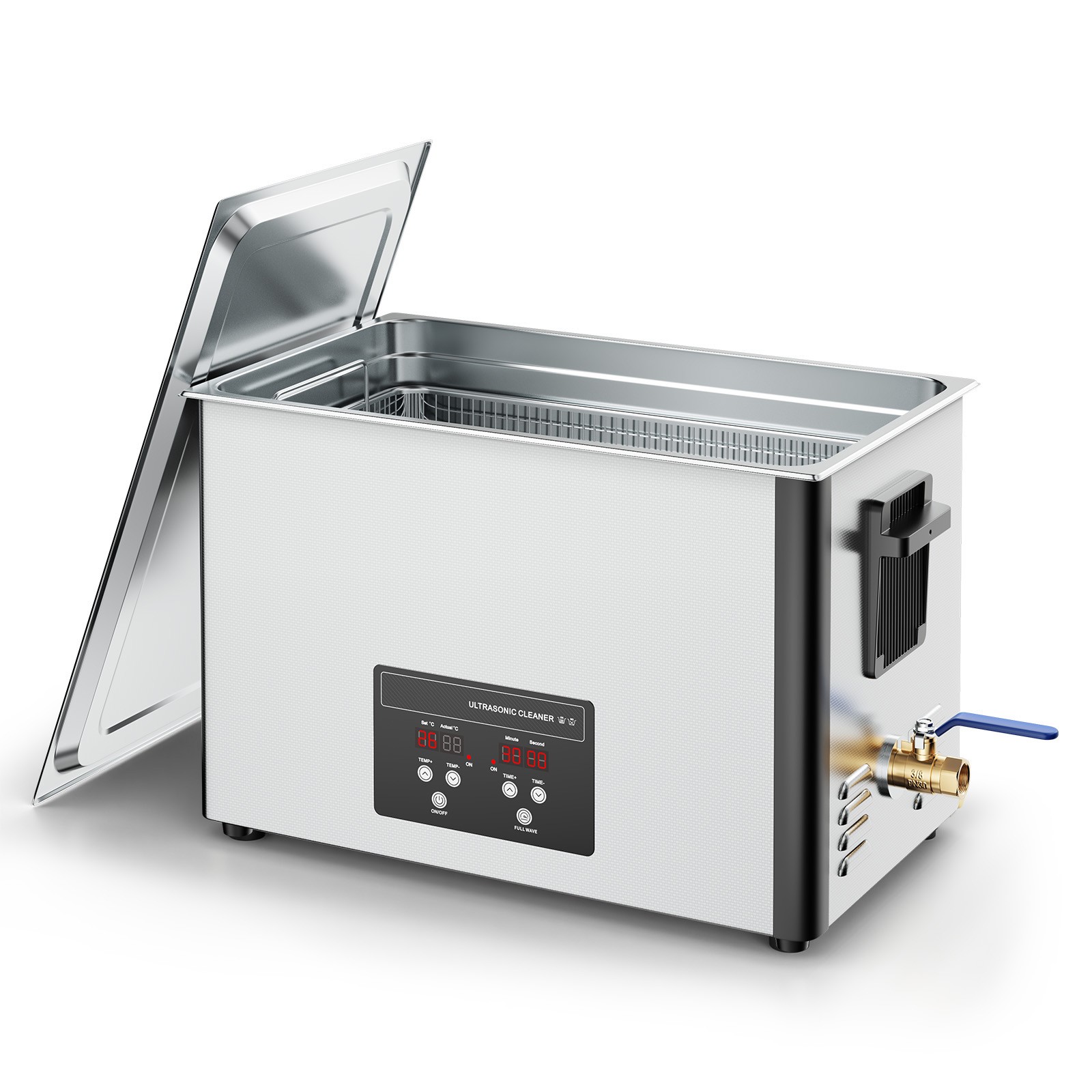 VEVOR Ultrasonic Cleaner with Timer Heating Machine Digital Sonic Cleaner SUS304