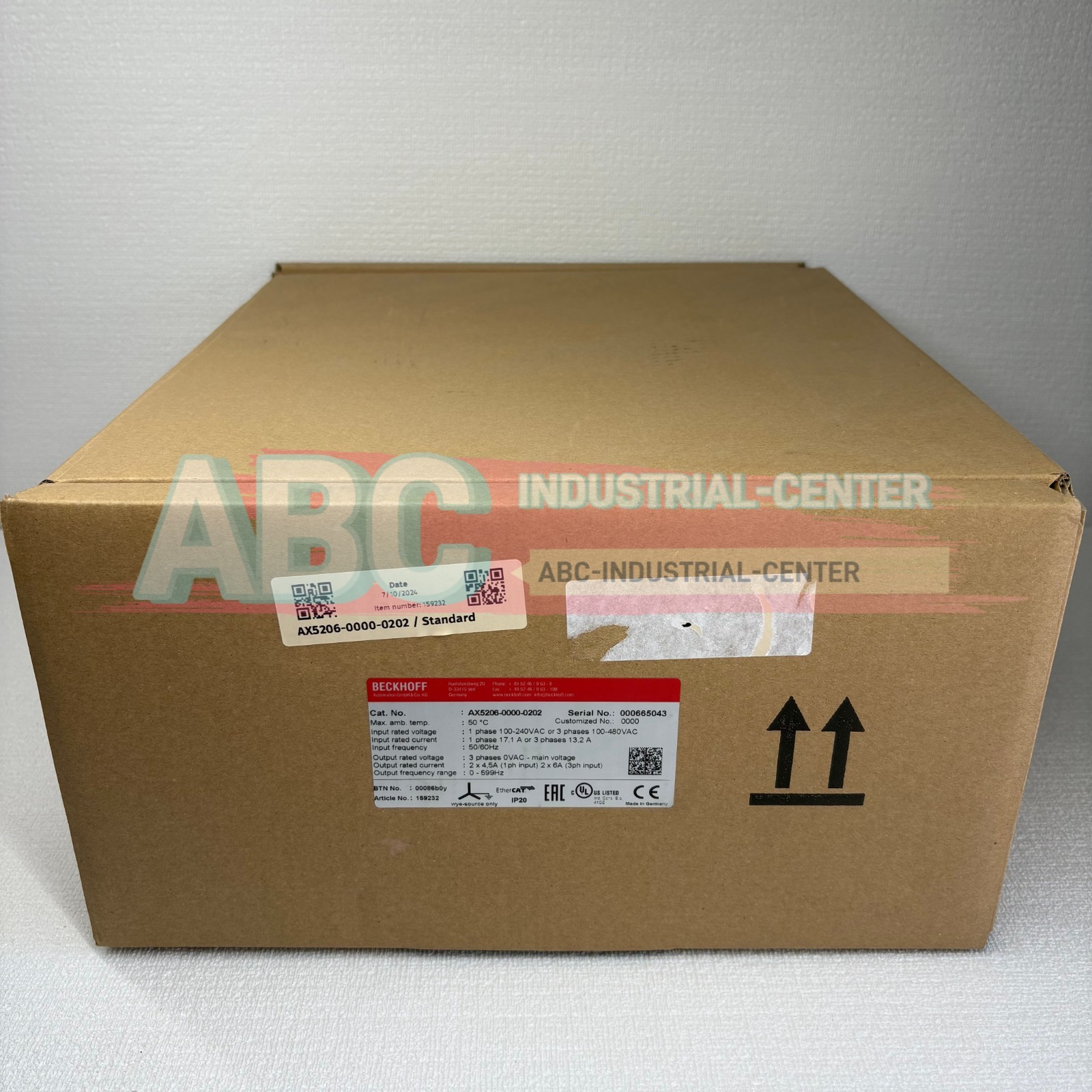 1PCS New Beckhoff AX5206-0000-0202 Digital Compact Servo Drive##P