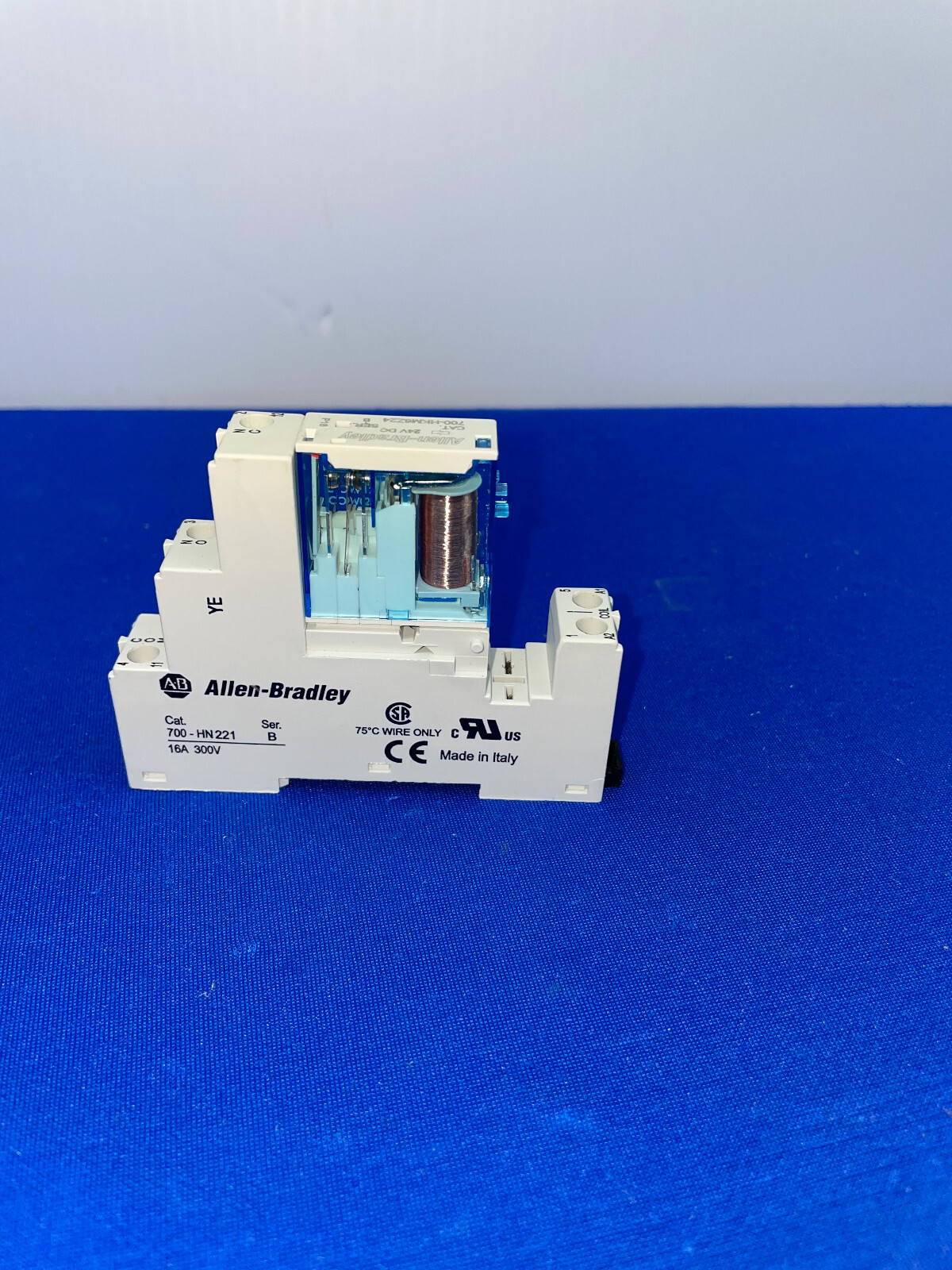 ALLEN-BRADLEY, 700-HN221, SER. B, W/ ALLEN-BRADLEY 700-HKM6Z24 RELAY 24V DC