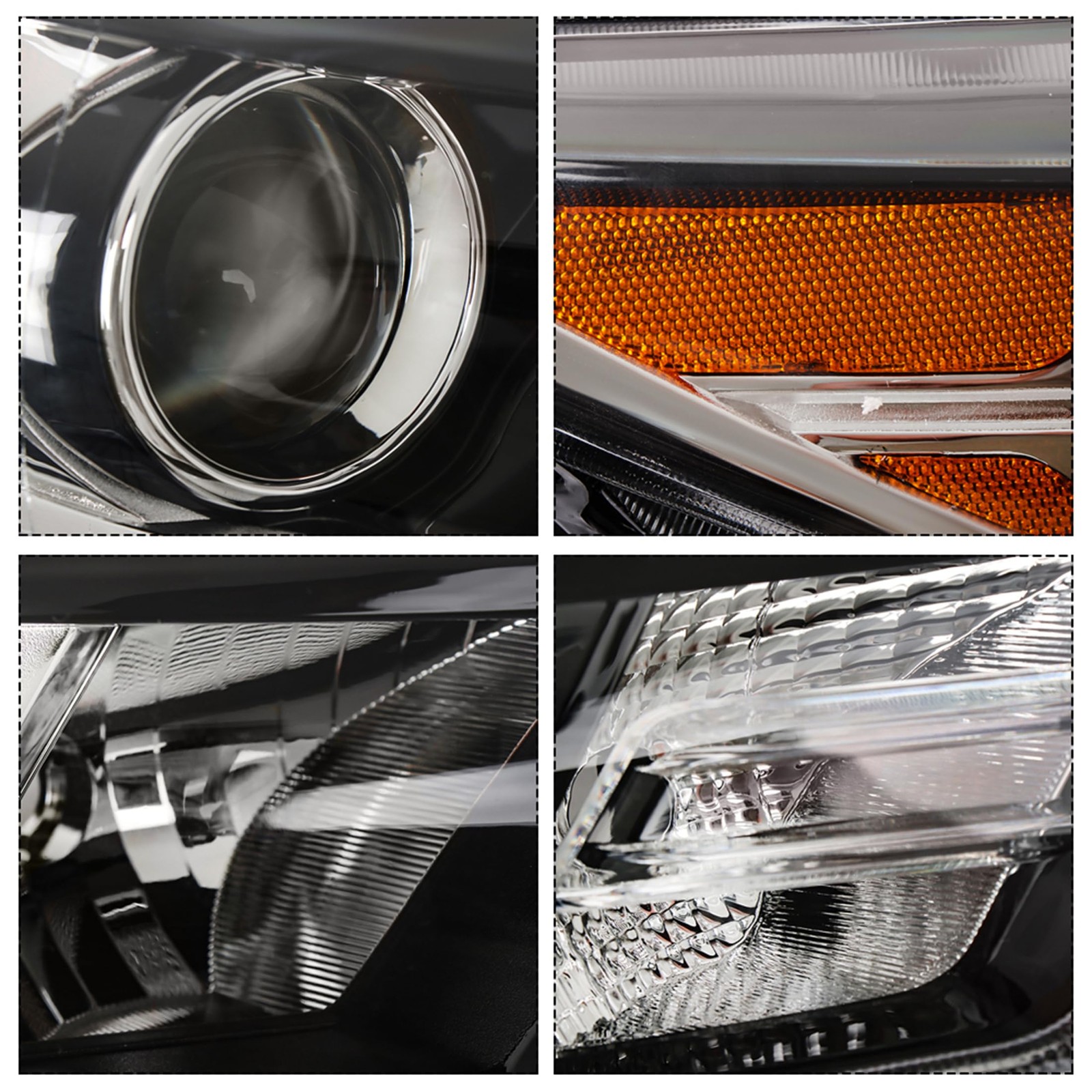 Maxima 2016-2018 Headlight Assembly Black Projector Right Side RH