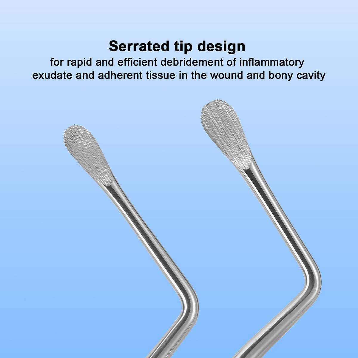 Dental Spoon Excavator Restorative Alveolar Socket Curette Double Ended