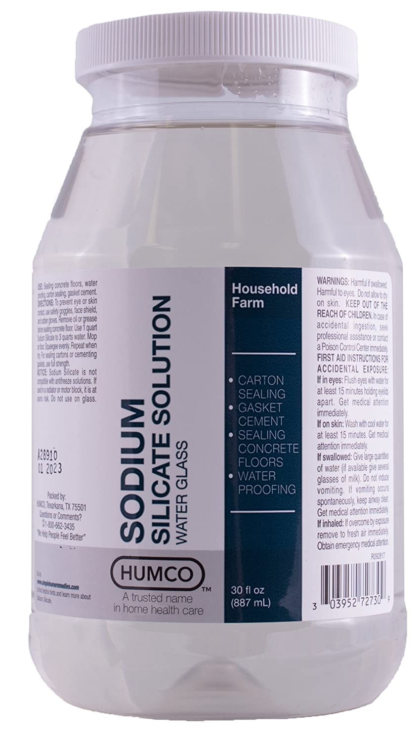Sodium Silicate Solution 30 Oz, Shape, 272730001
