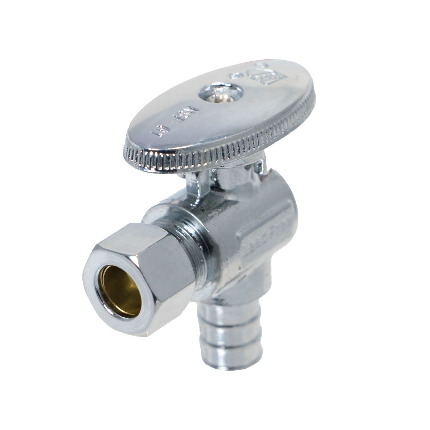 100 Pack XFITTING 1/2 Pex Crimp x 3/8 OD Compression Angle Valve