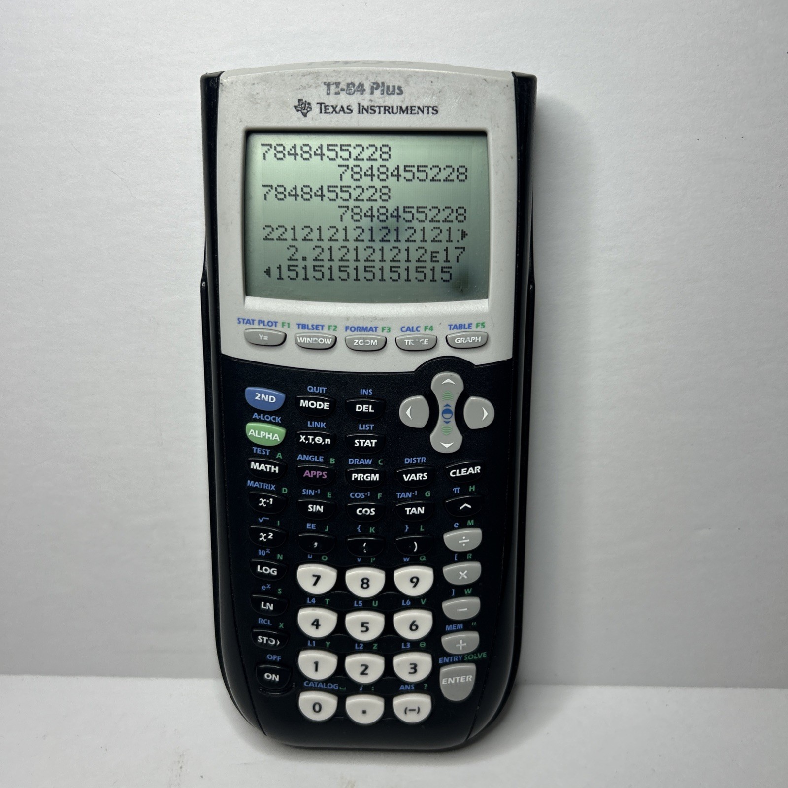 Texas Instruments TI‑84 Plus Graphing Calculator. Working