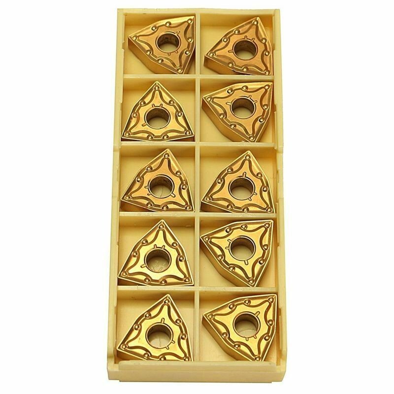 Set of 20mm Lathe Turning Tool Holder MWLNR2020K08 + 10 WNMG0804 Carbide Inserts
