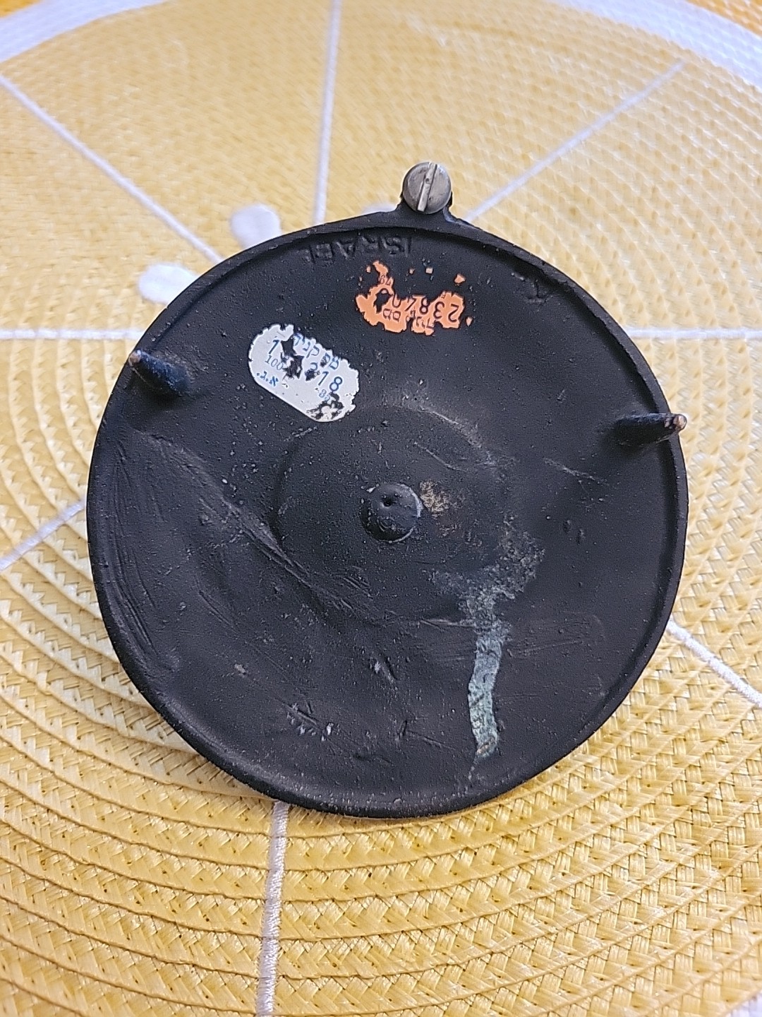 Vintage Metal Zodiac Calendar Desk Decor Made in Israel