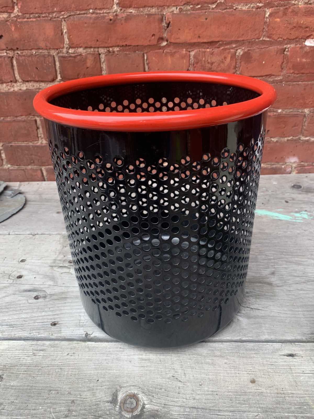 ☑️1980s Rexite CRIBBIO Waste Basket designed by Barbierie / Marianelli Black
