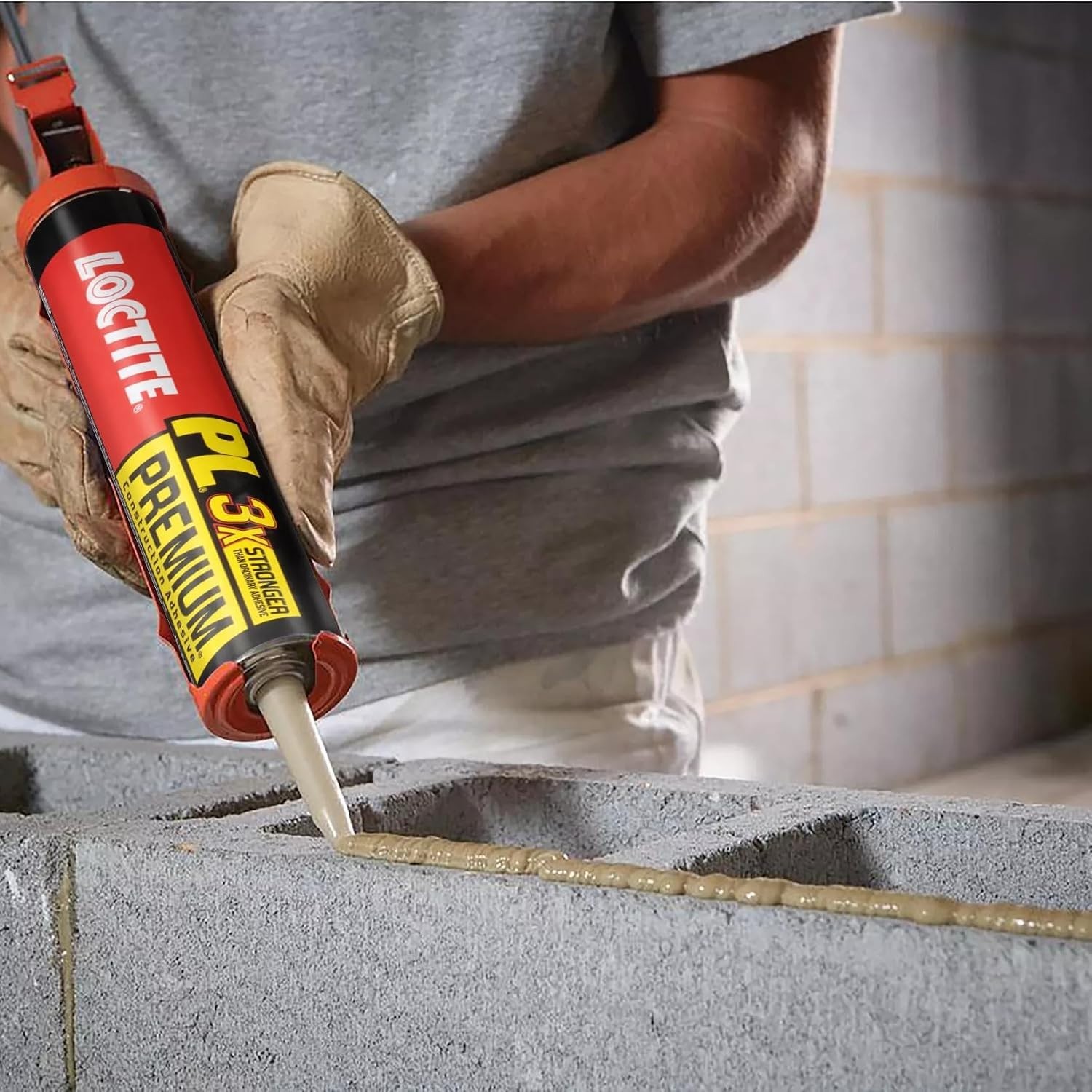 Interior & Exterior Construction Glue, 10 oz Cartridge