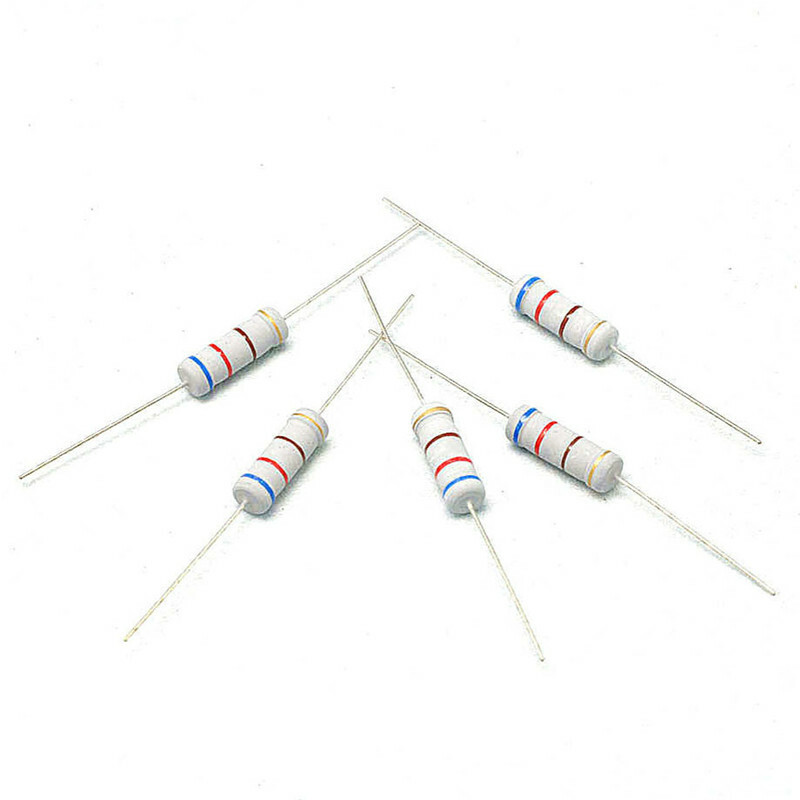 200Pcs 1W 1 Watt Carbon Film Resistor ±5% 1R – 910 Ω Ohm 1K 10K to 4.7M Ohm