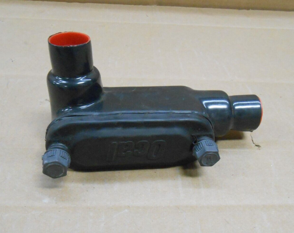NEW OCAL LL28-G 3/4″ PVC COATED CONDUIT BODY FORM 8 TYPE LL = PRHLL28 (13 AVAIL)