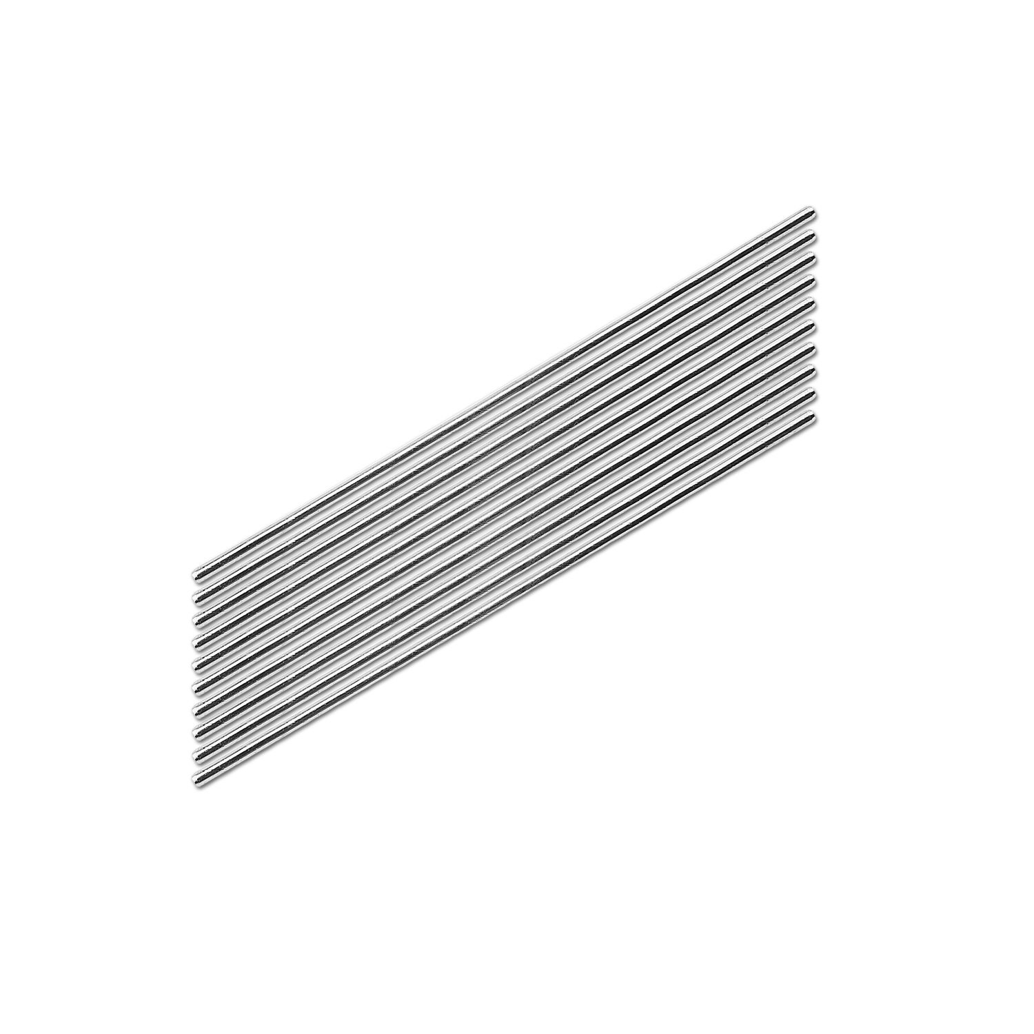 2mm x 100mm Model Straight Metal Round Shaft Rods, 10 Pieces