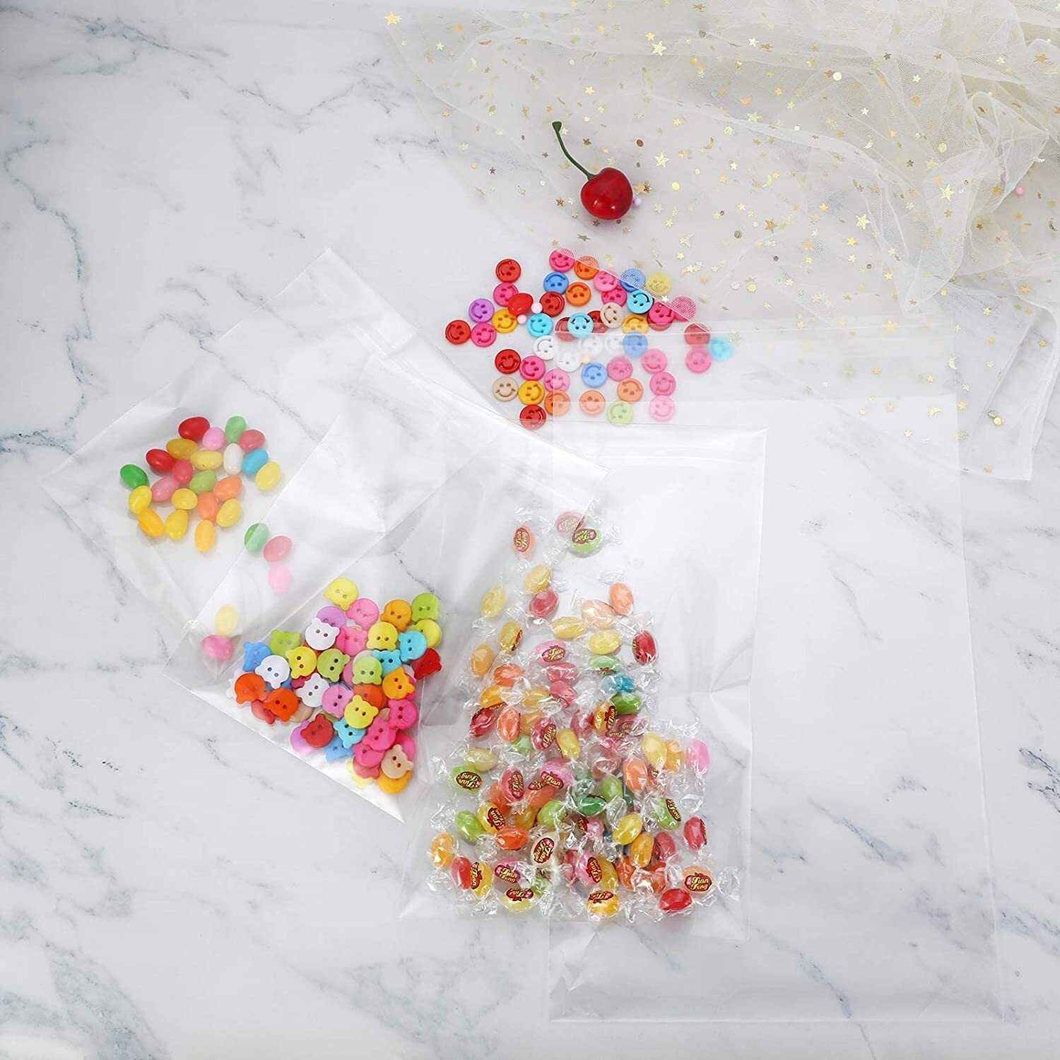 1.5 Mil Bags Resealable Clear Plastic Opp Cello Bags 5×7 6×9 9×12 10×13