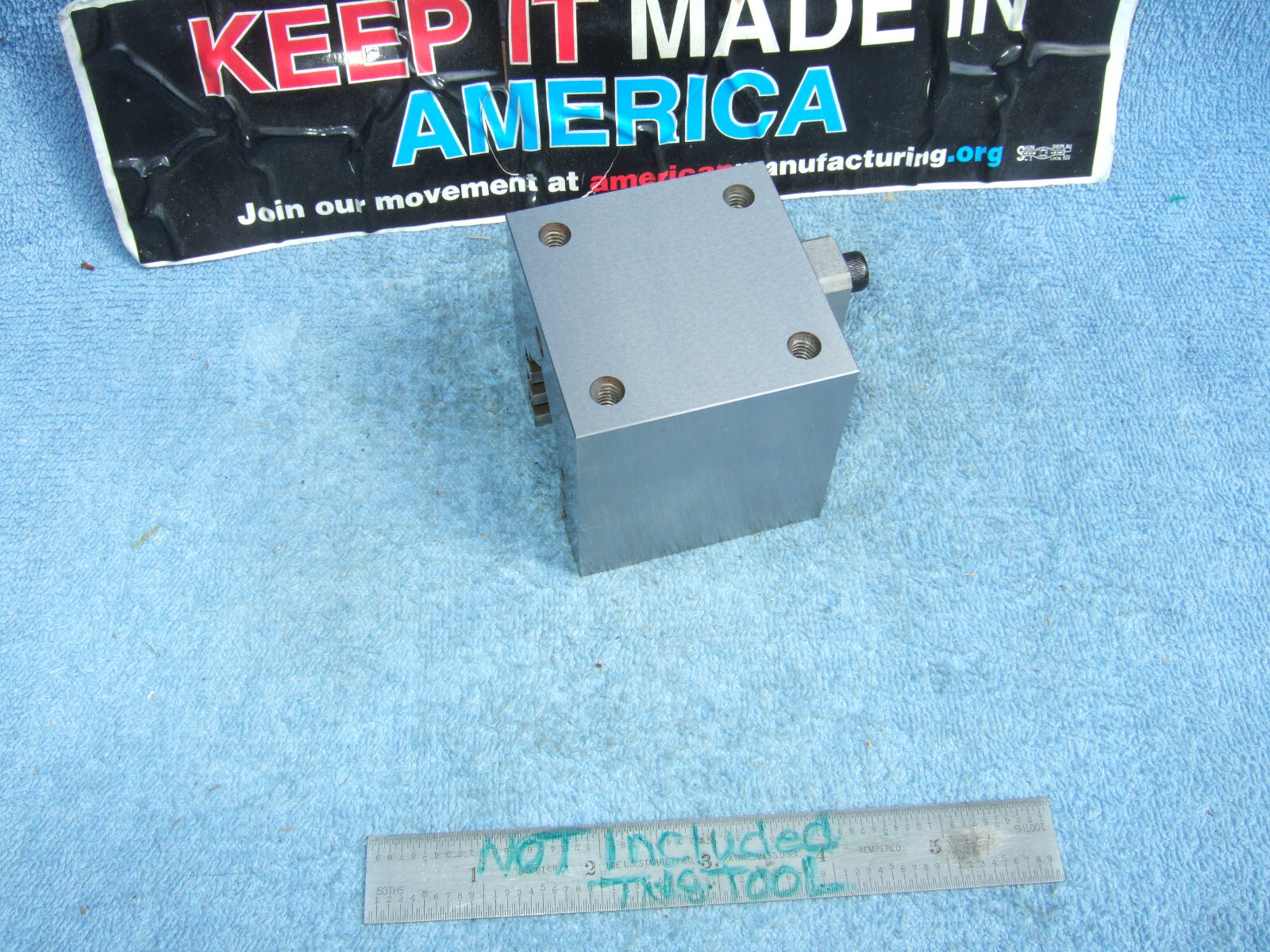 HERMANN SCHMIDT TYPE UCV W/CLAMP SQUARE GRIND V-BLOCK TOOLMAKER MACHINIST USED