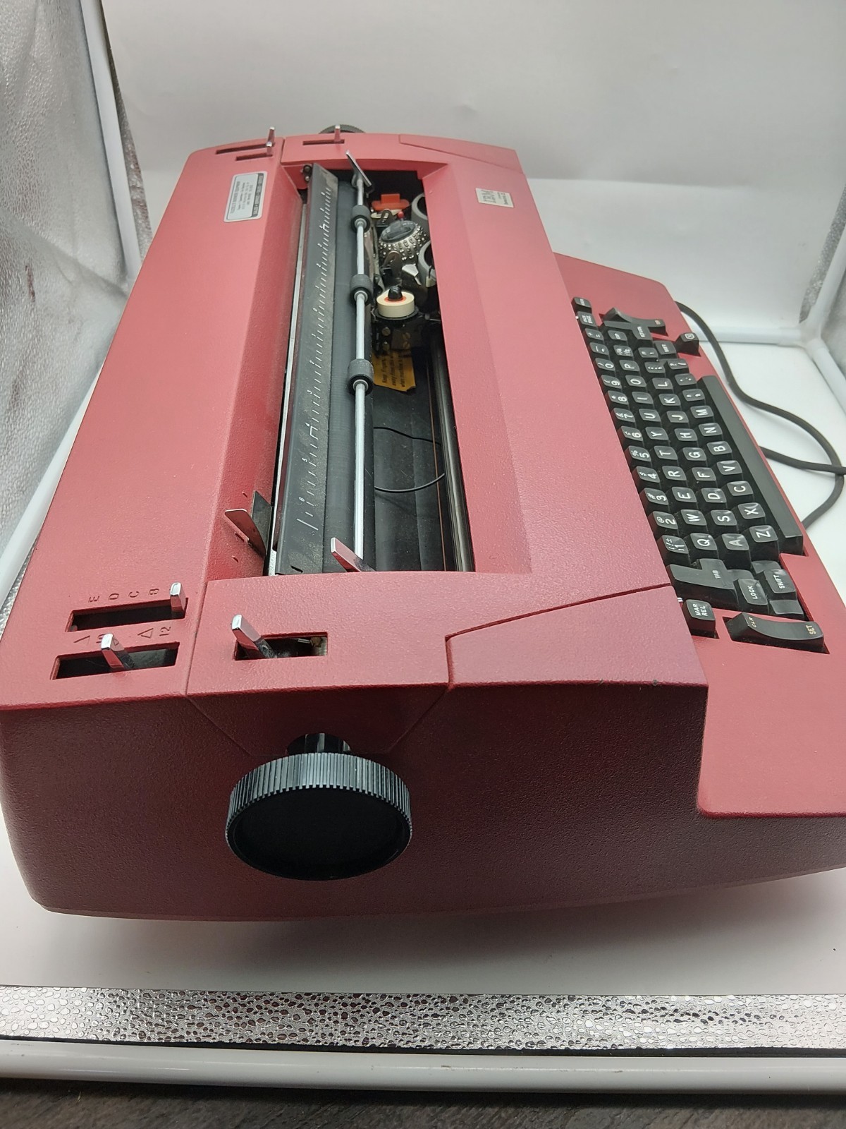 Vintage IBM Correcting Selectric II 2 Electric Typewriter Red *Parts Only*