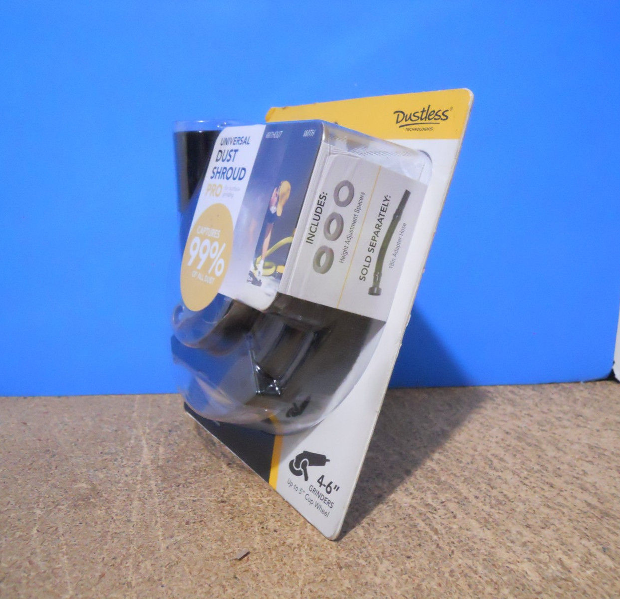 Dustless Technologies 5 in. Universal Dust Shroud Pro for 4 & 6” Angle Grinders