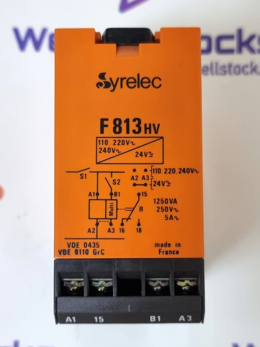 Syrelec F813 HV Multifunction Digital Timer Relay 5A