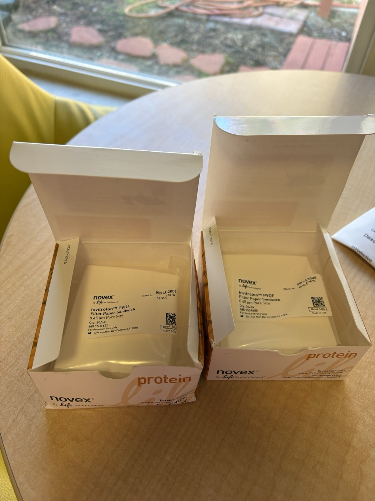 20/Pk INVITROGEN LC2005 Invitrolon PVDF Filter Paper Sandwich 0.45μm, 2 Packs