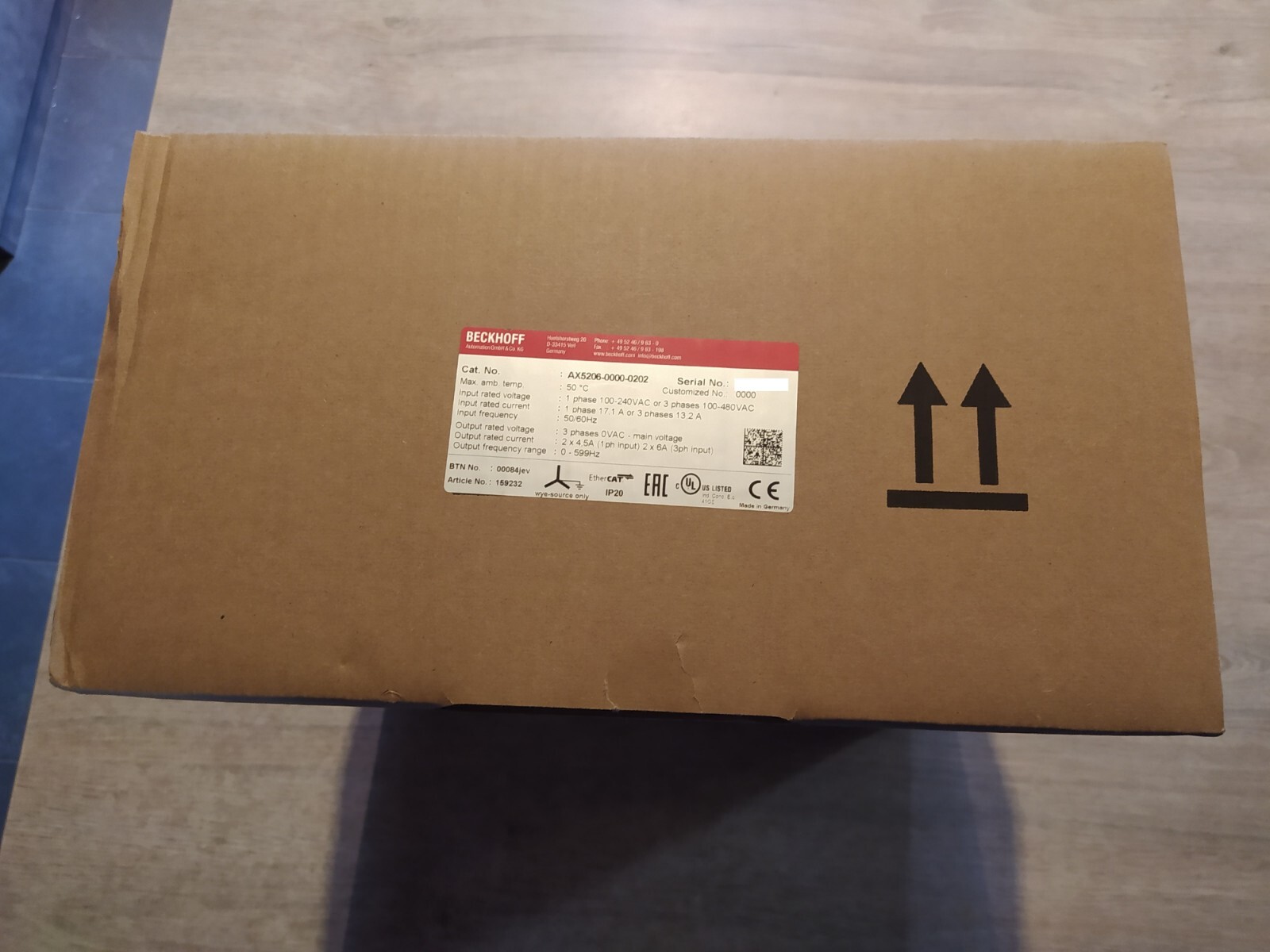 BECKHOFF AX5206-0000-0202 SERVO AMPLIFIER [NEW]