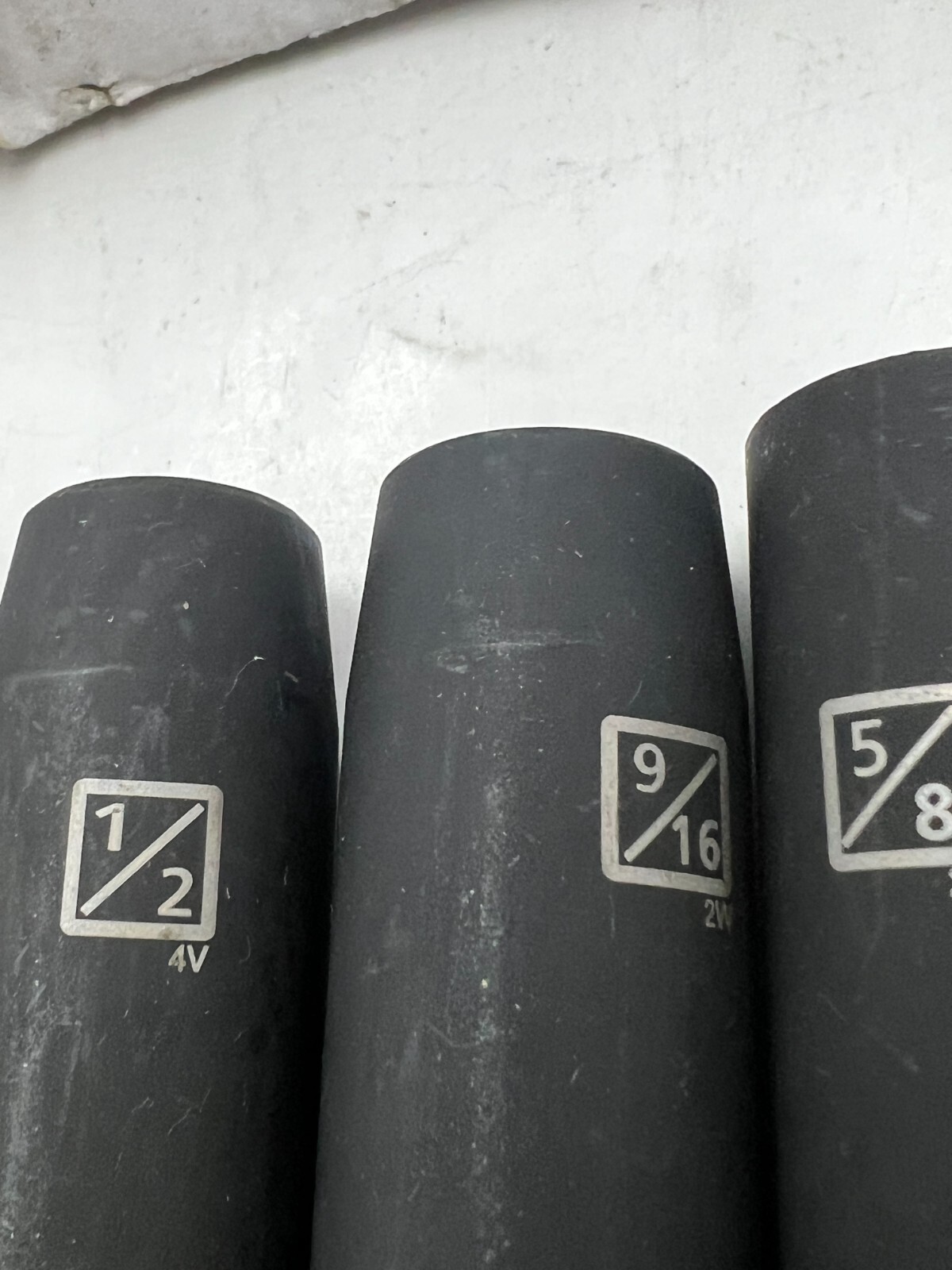 Steelman Pro 8 Piece 1/2-Inch Drive SAE Deep 6-Point Impact Socket 78268 Black